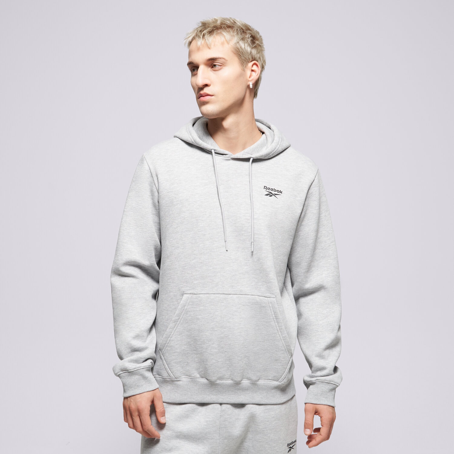 Herren REEBOK HOODIE NOAH SMALL LOGO 100240569 Grau
