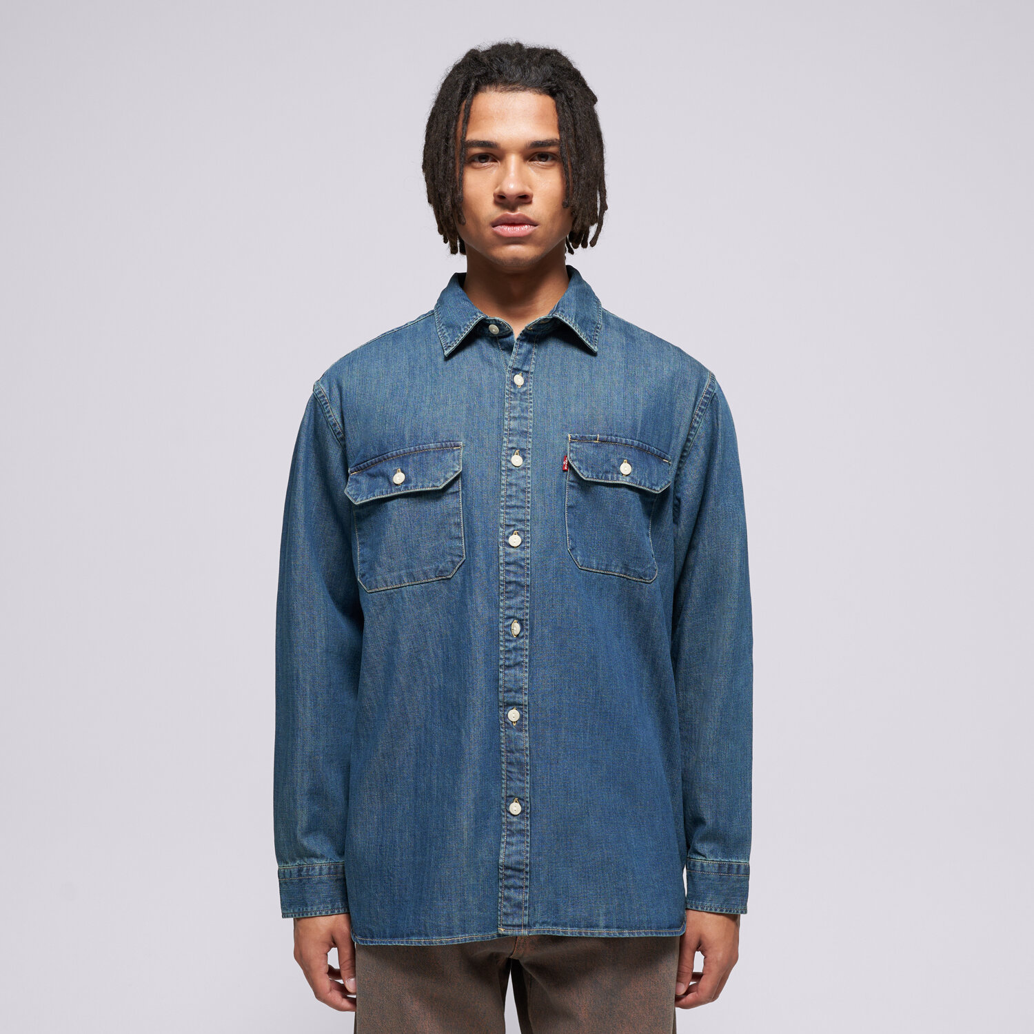 Herren Hemd LEVI'S HEMD JACKSON WORKER DARK INDIGO - WORN IN 19573-0269 Blau