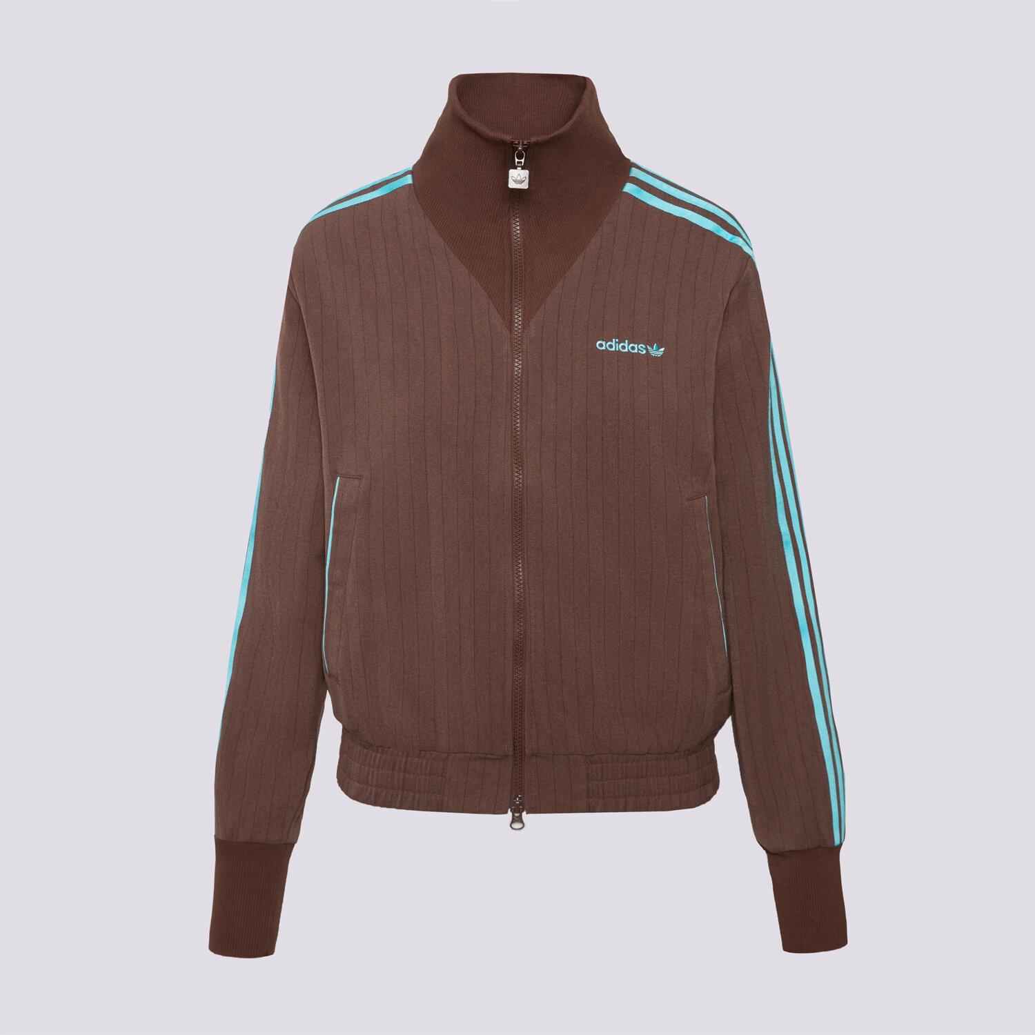 Damen ADIDAS SWEATSHIRT MIT REIßVERSCHLUSS TAILORED TT JX5311 Braun