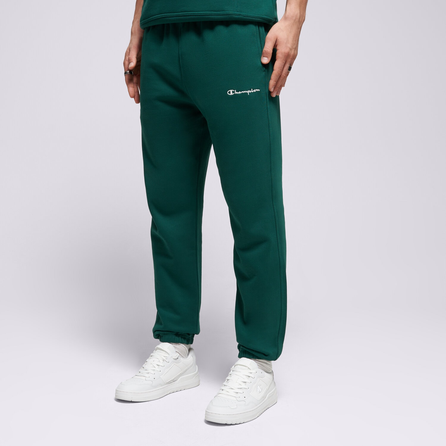Herren Hosen CHAMPION HOSE ELASTIC CUFF PANTS 221800GS584 Grün