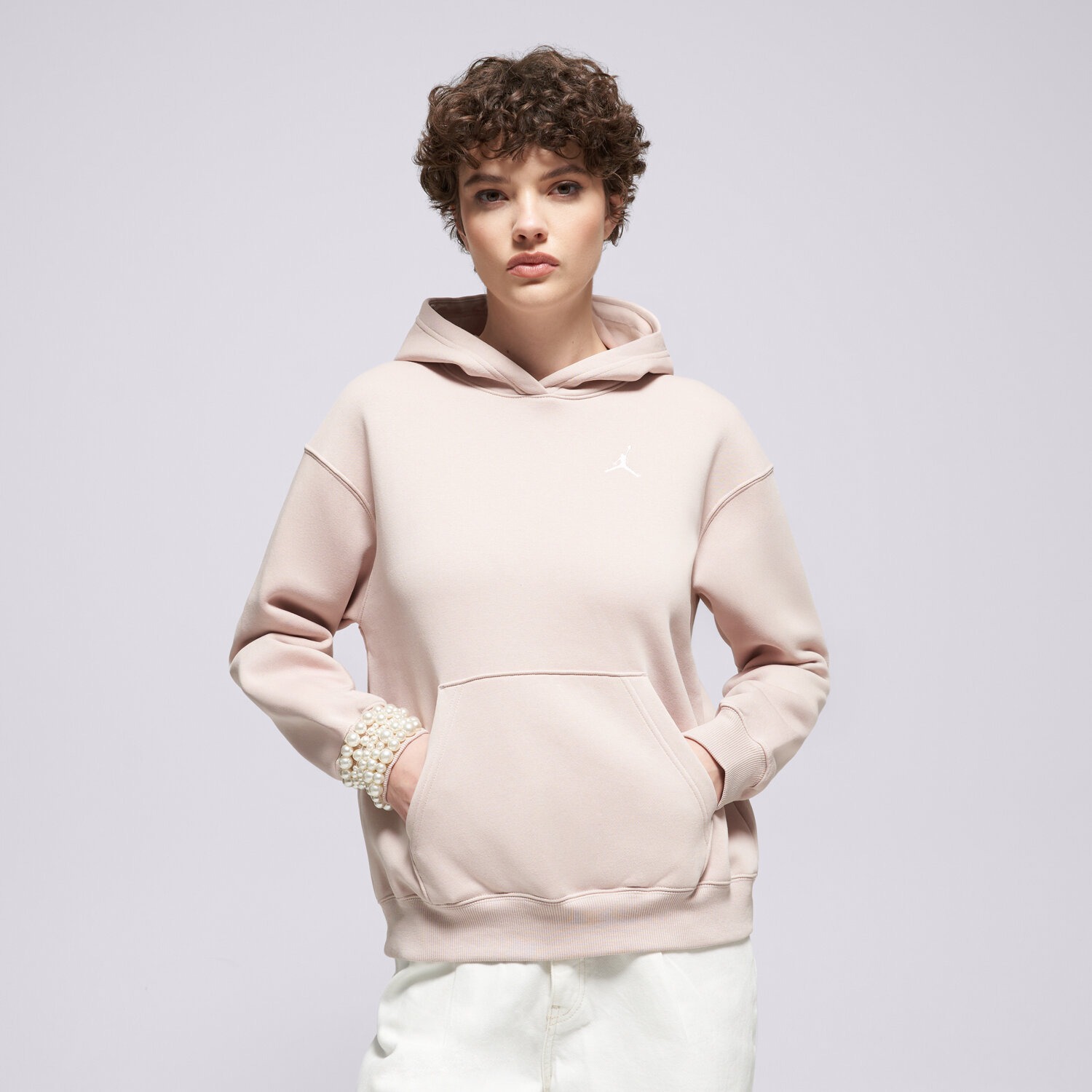 Damen JORDAN HOODIE W J BRK FLC PO 24 FV7071-292 Beige