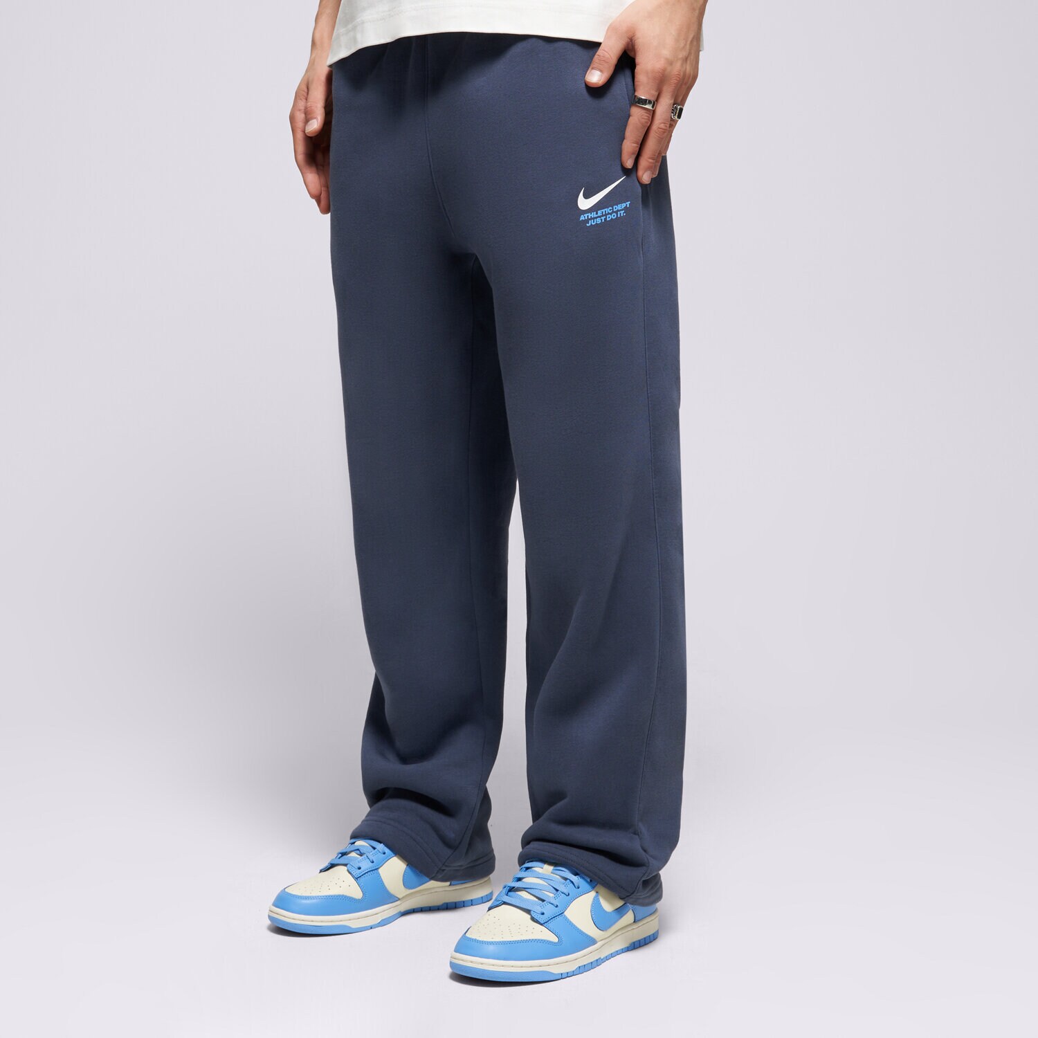 Herren Hosen NIKE HOSE M NK CLUB BB FLC BOTTOM SILHO IQ2759-437 Dunkelblau