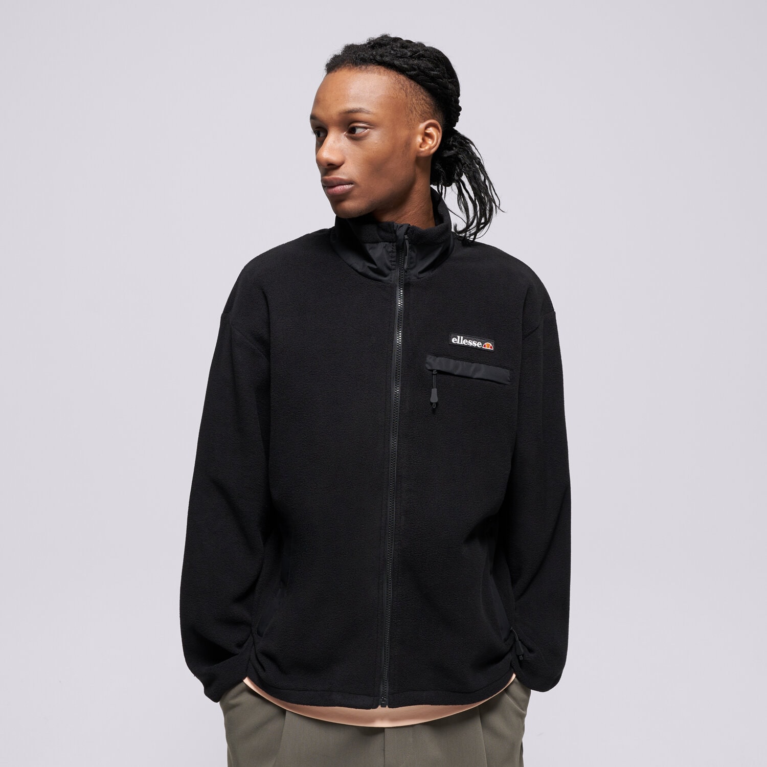 Herren ELLESSE FLEECESHIRT MASEBEN FLEECE JACKET BLK SHZ22306011 Schwarz