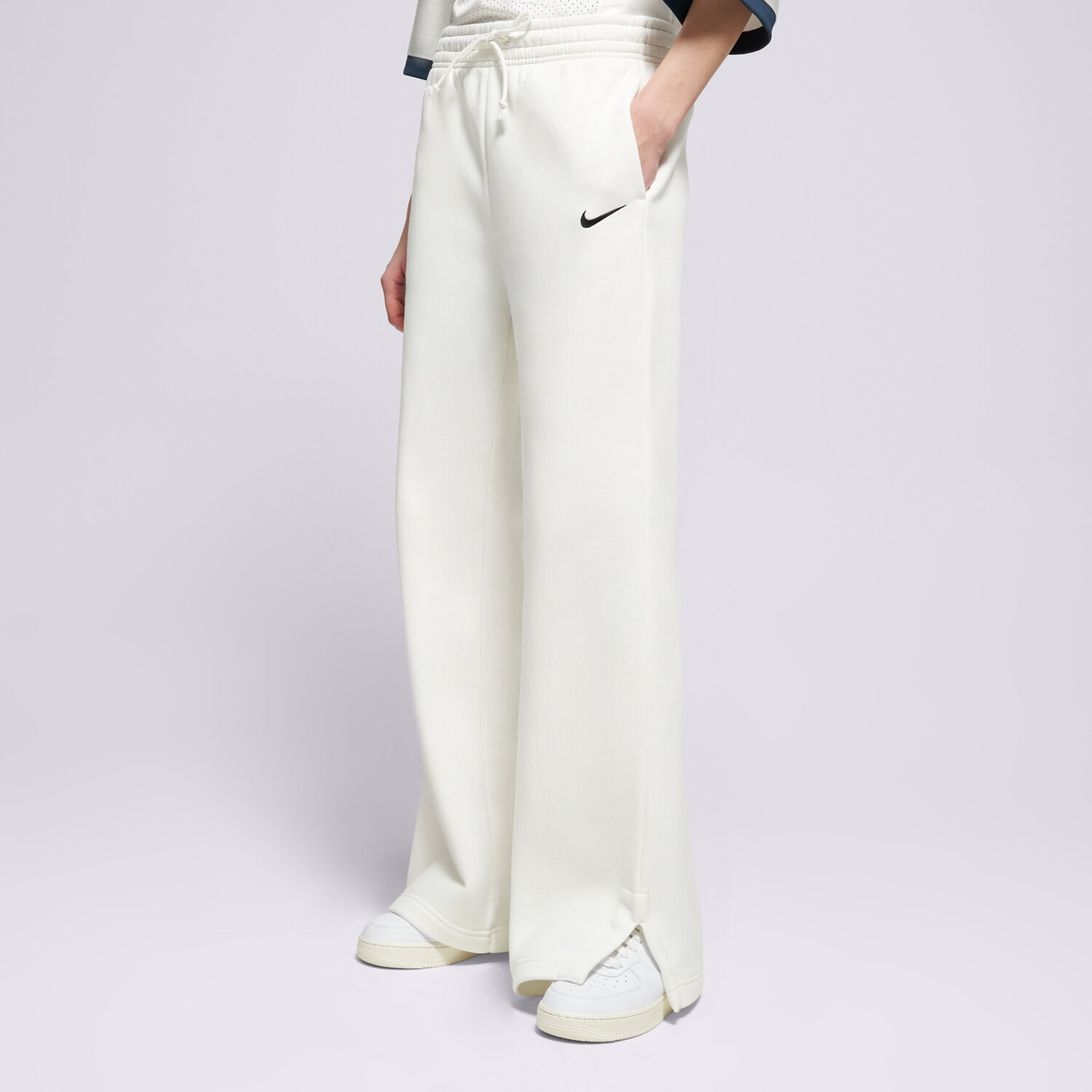 Damen Hosen NIKE HOSE W NSW PHNX FLC HR PANT WIDE 2 IH1011-133 Weiß