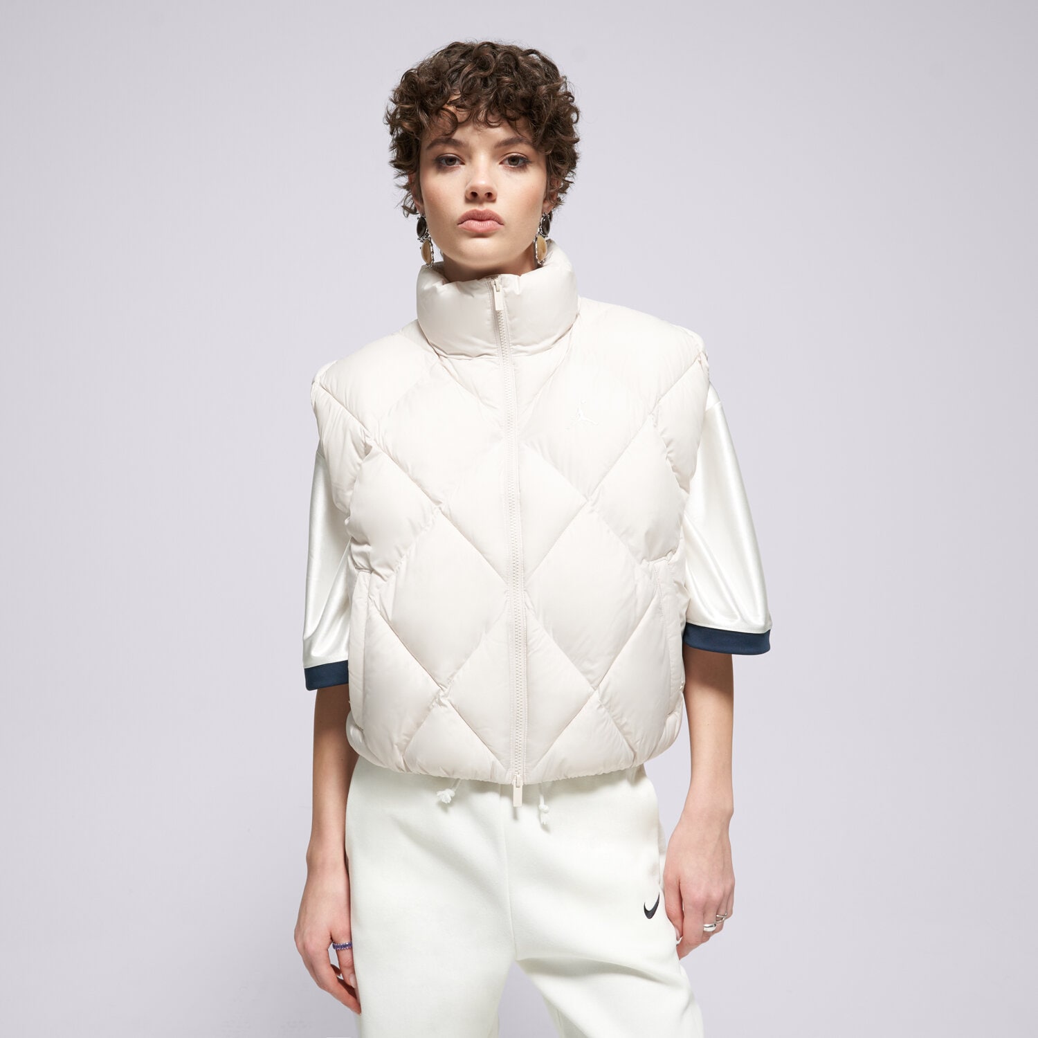 Damen Weste JORDAN WESTE W J BRK PUFF VEST QLT HV0413-104 creme