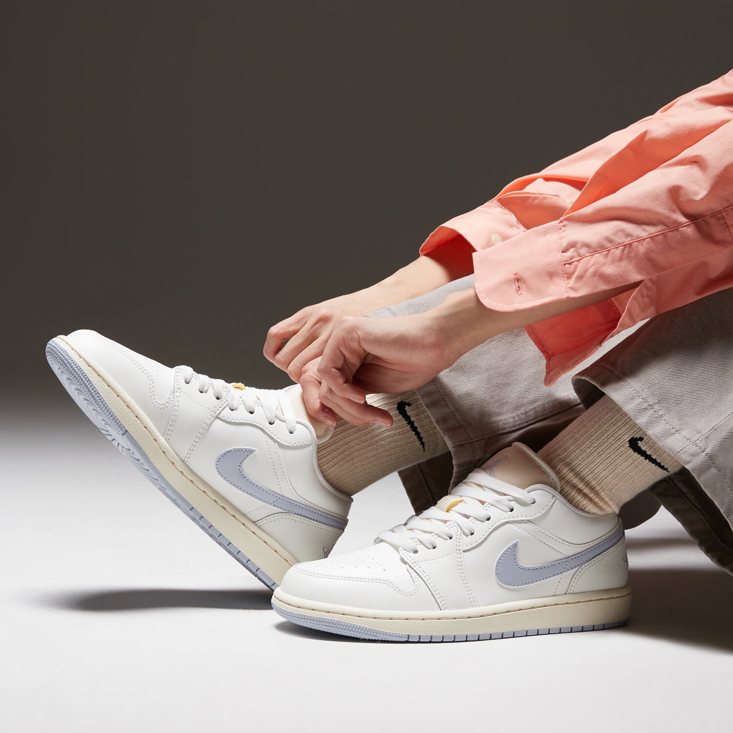 Nike Zapatillas de Casual de mujer AIR JORDAN 1 LOW Azul / Blanco (Women's) — foto 2