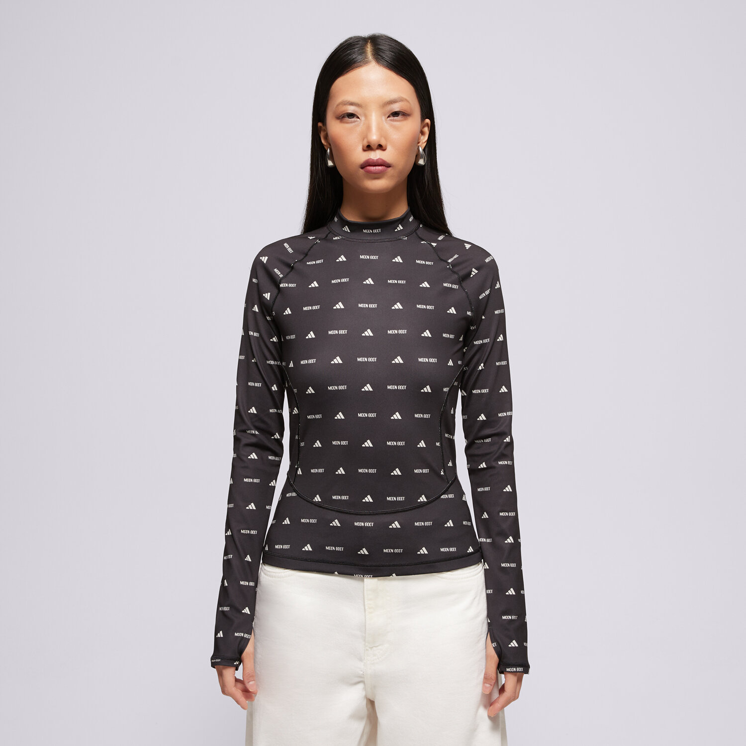 Damen T-Shirt ADIDAS T-SHIRT LONG SLEEVE TOP JM6507 Schwarz