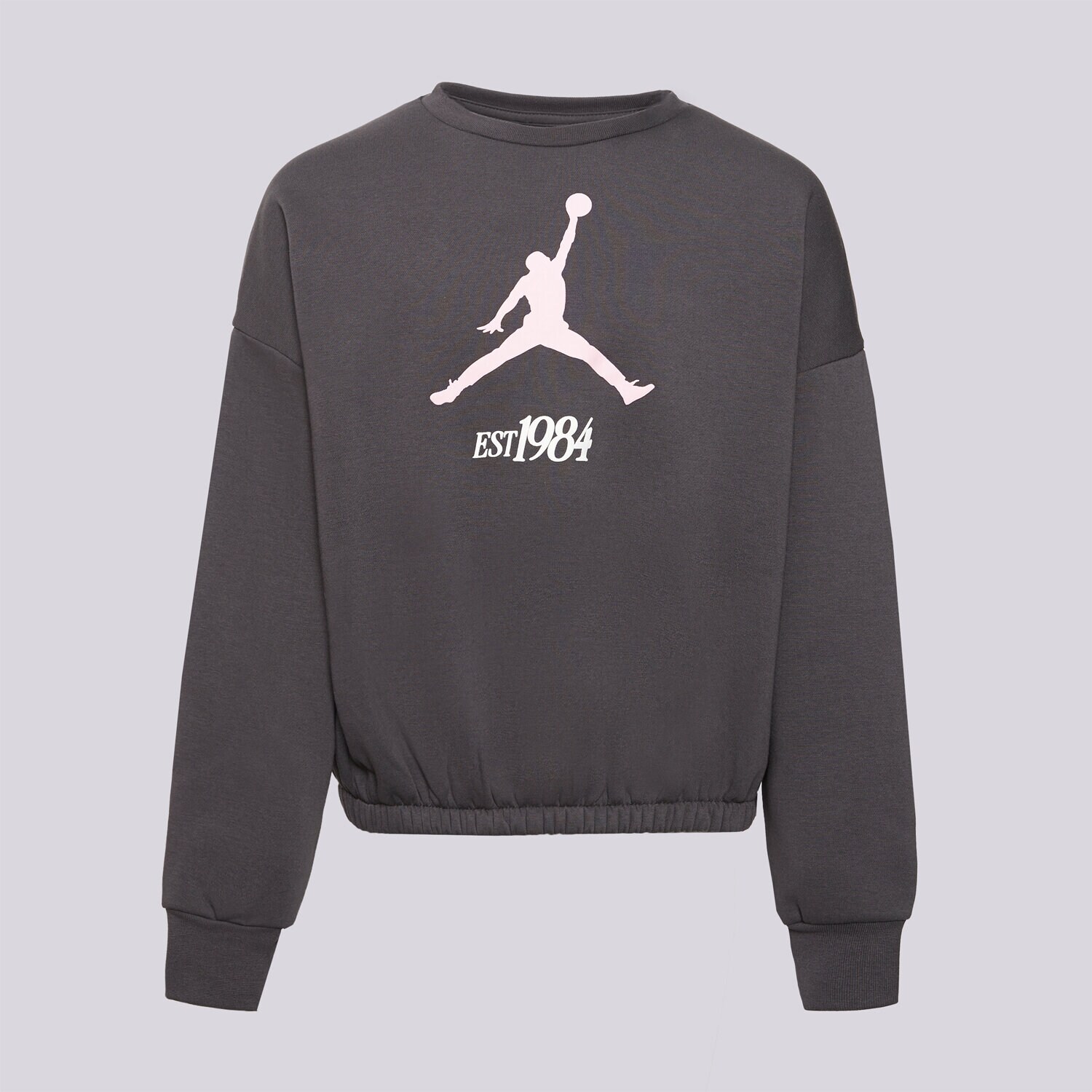 Kinder JORDAN SWEATSHIRT JUMPMAN CLUB PLEATED FLC CREW GIRL 45F410-G0T Schwarz