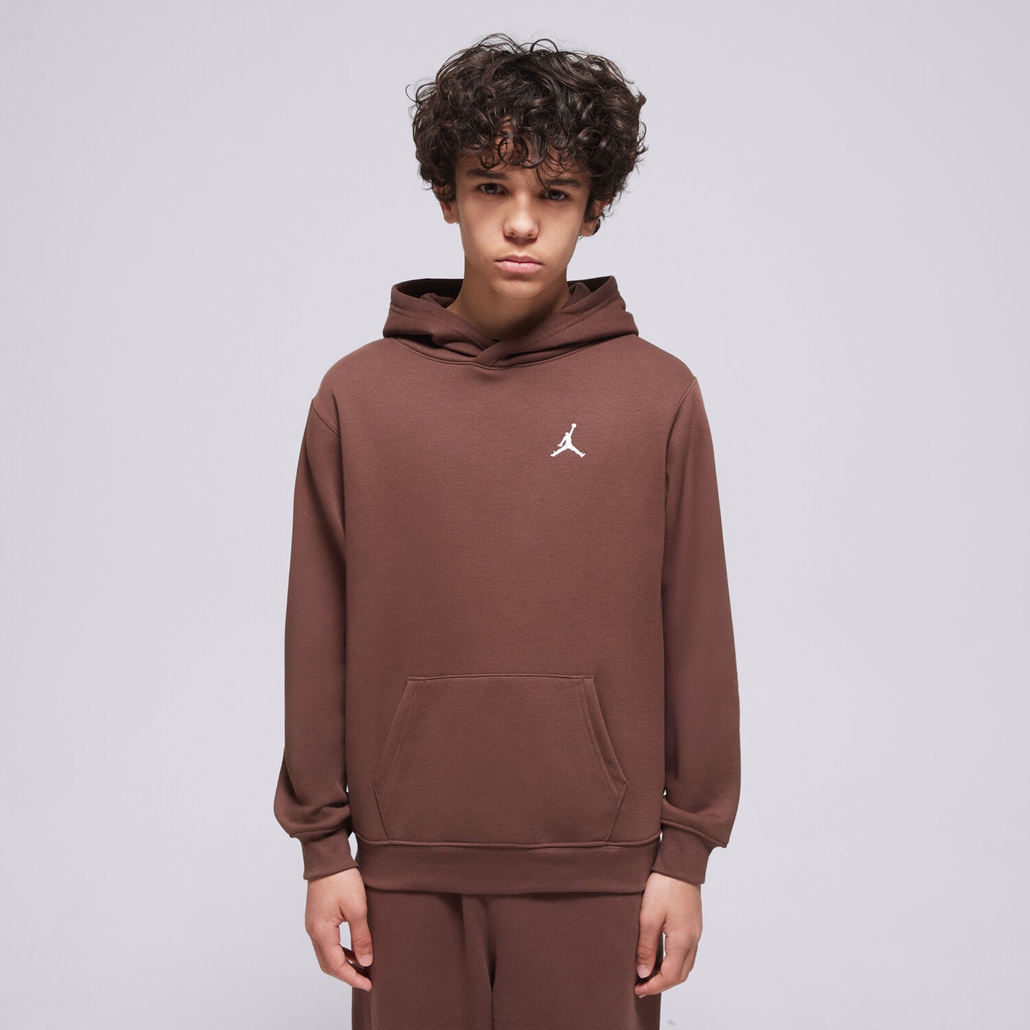Kinder JORDAN HOODIE MJ BRKLN FLC PO HOODIE BOY 95F116-X25 Braun
