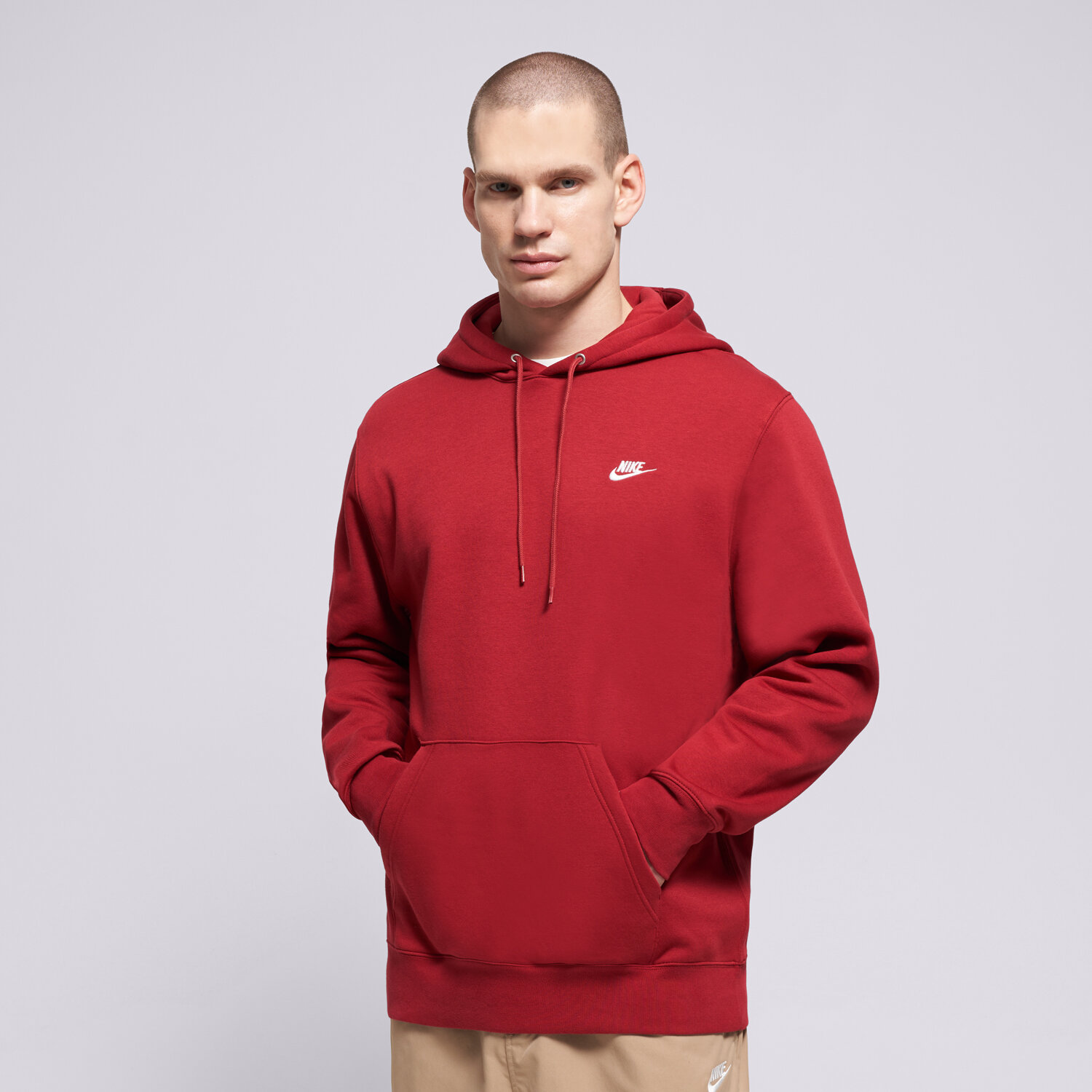 Herren NIKE HOODIE M NK CLUB BB PO HOODIE FN3859-613 Dunkelrot