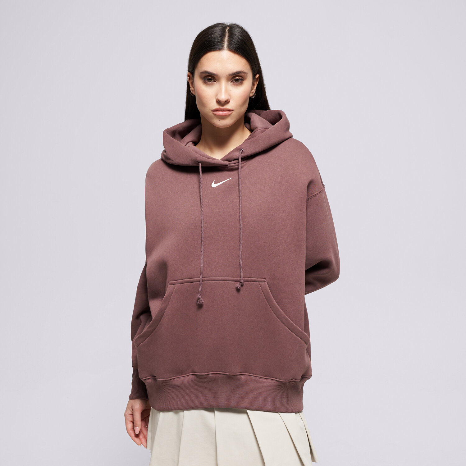 Damen NIKE HOODIE PHNX FLC OS HOODIE W NSW DQ5860-502 Braun