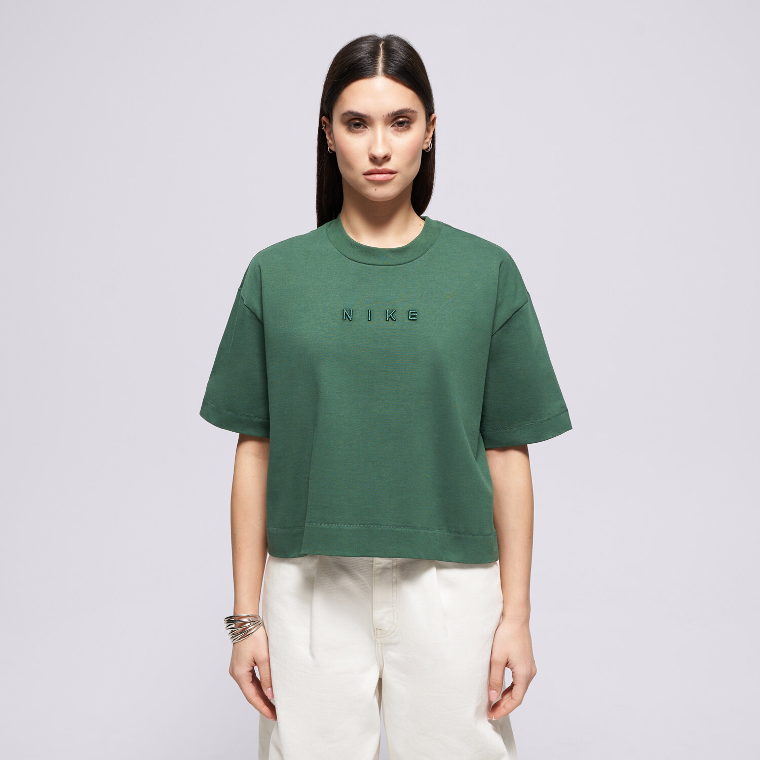 Damen T-Shirt NIKE T-SHIRT LUXE SS TEE BOXY W NSW HV4955-323 Grün