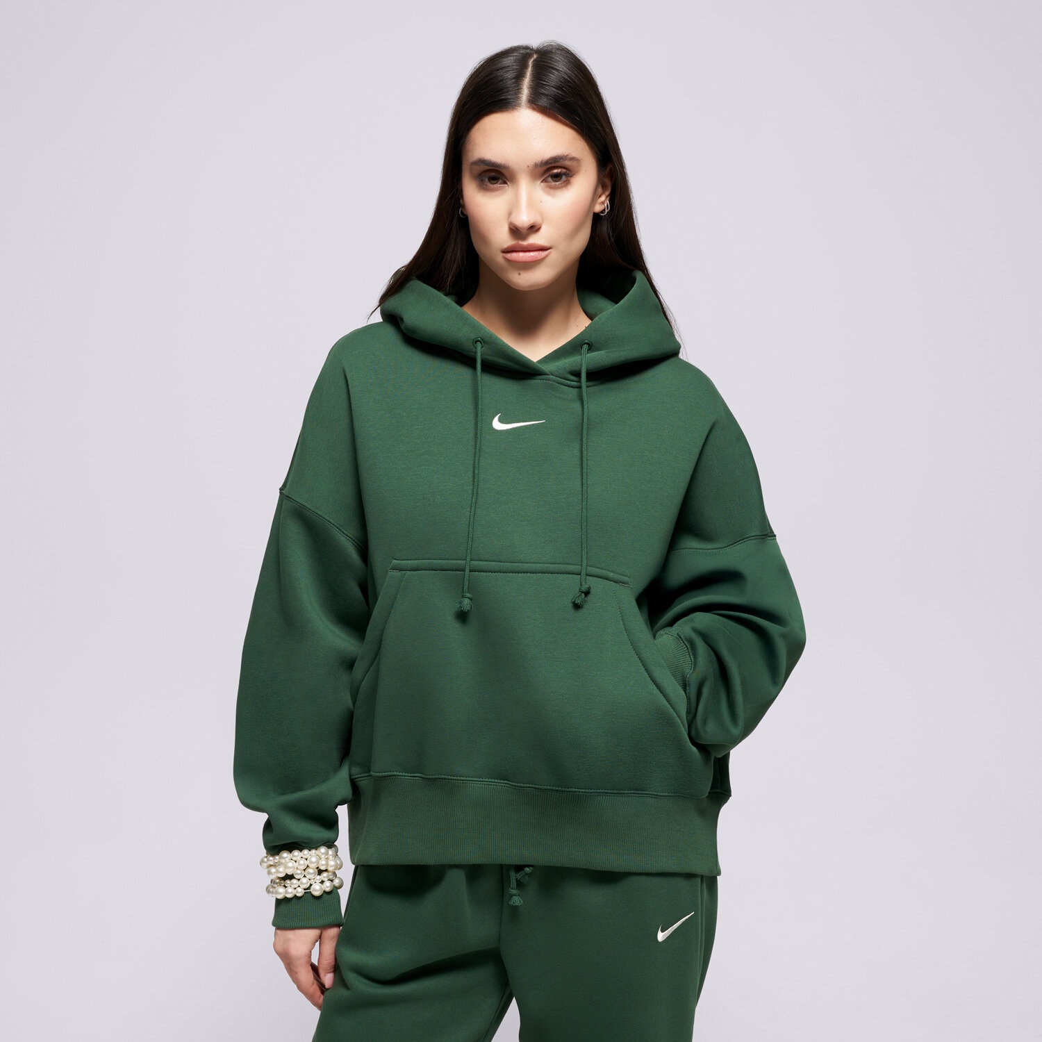Damen NIKE HOODIE PHNX FLC OOS HOODIE W NSW DQ5858-323 Grün