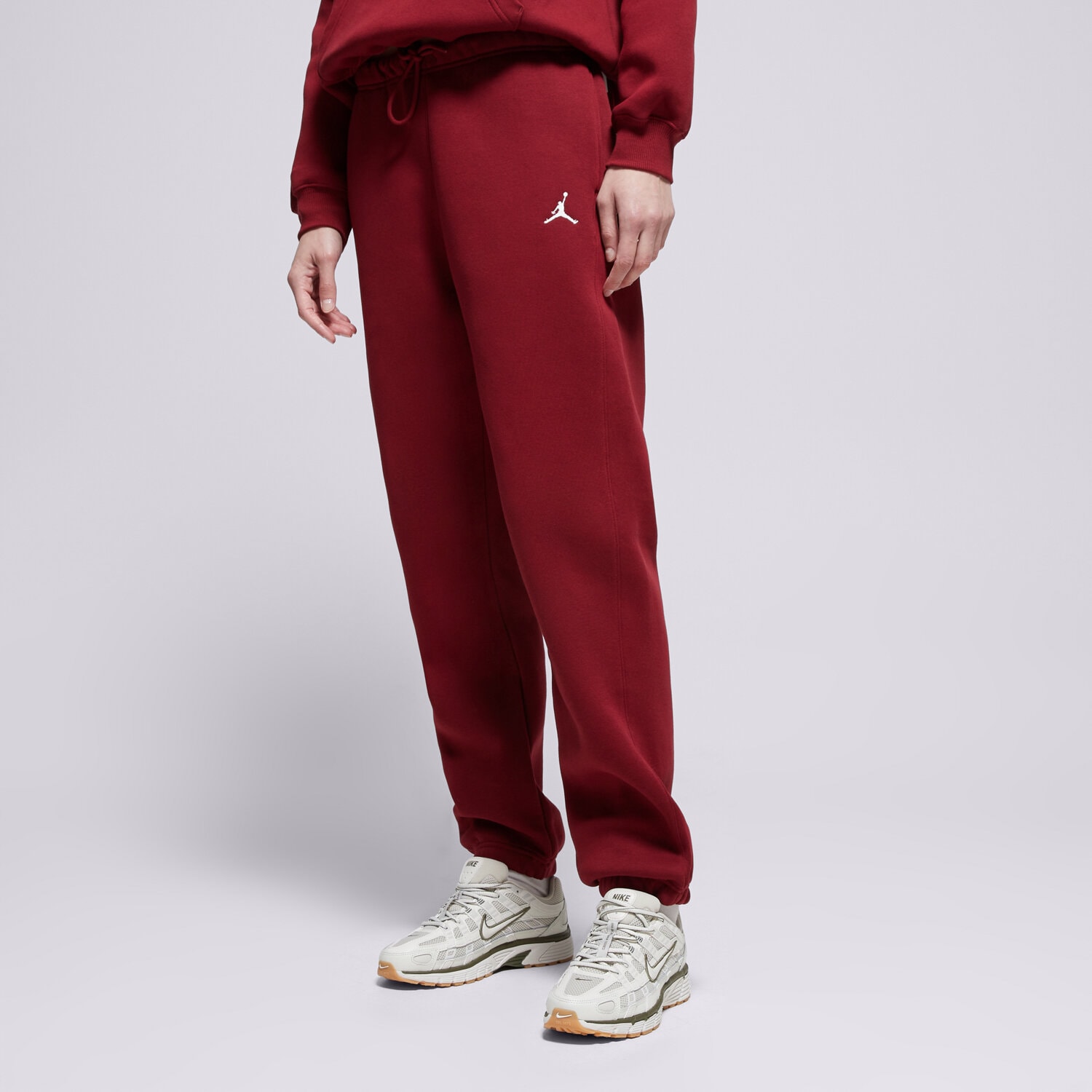 Damen Hosen JORDAN HOSE JBROOKLYN FLEECE FV7077-677 Dunkelrot