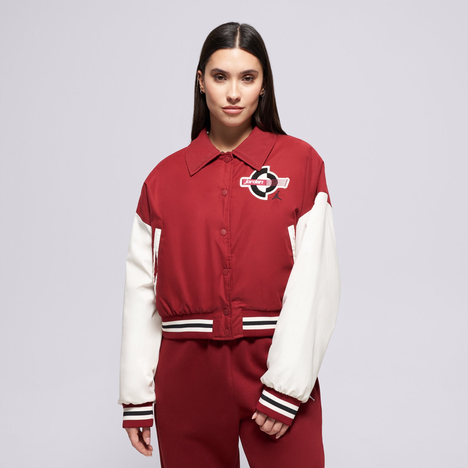 Damen Übergangsjacke JORDAN JACKE W J BRK VARSITY JKT FILL HV0403-677 Dunkelrot