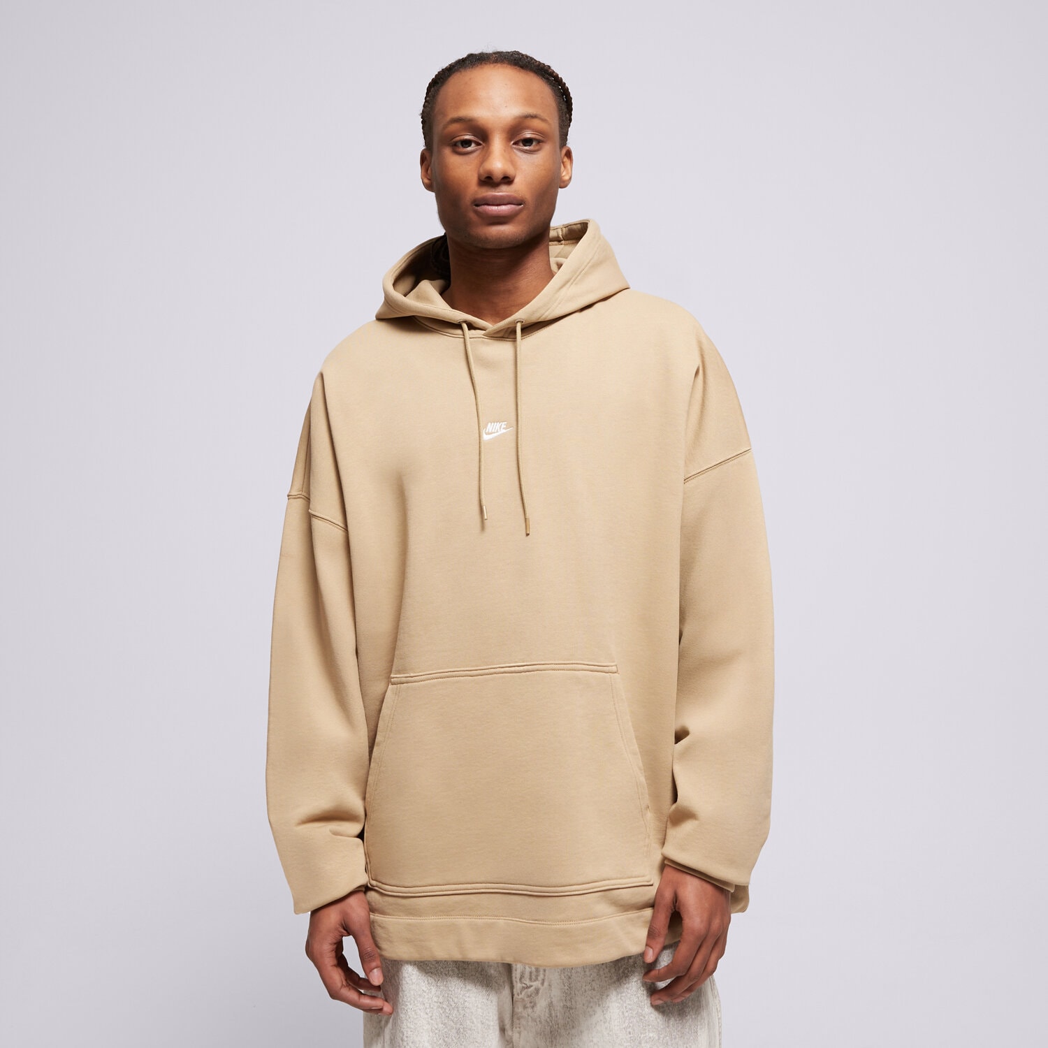 Herren NIKE HOODIE M NK CLUB FT OS PO HOODIE IF0745-297 Beige