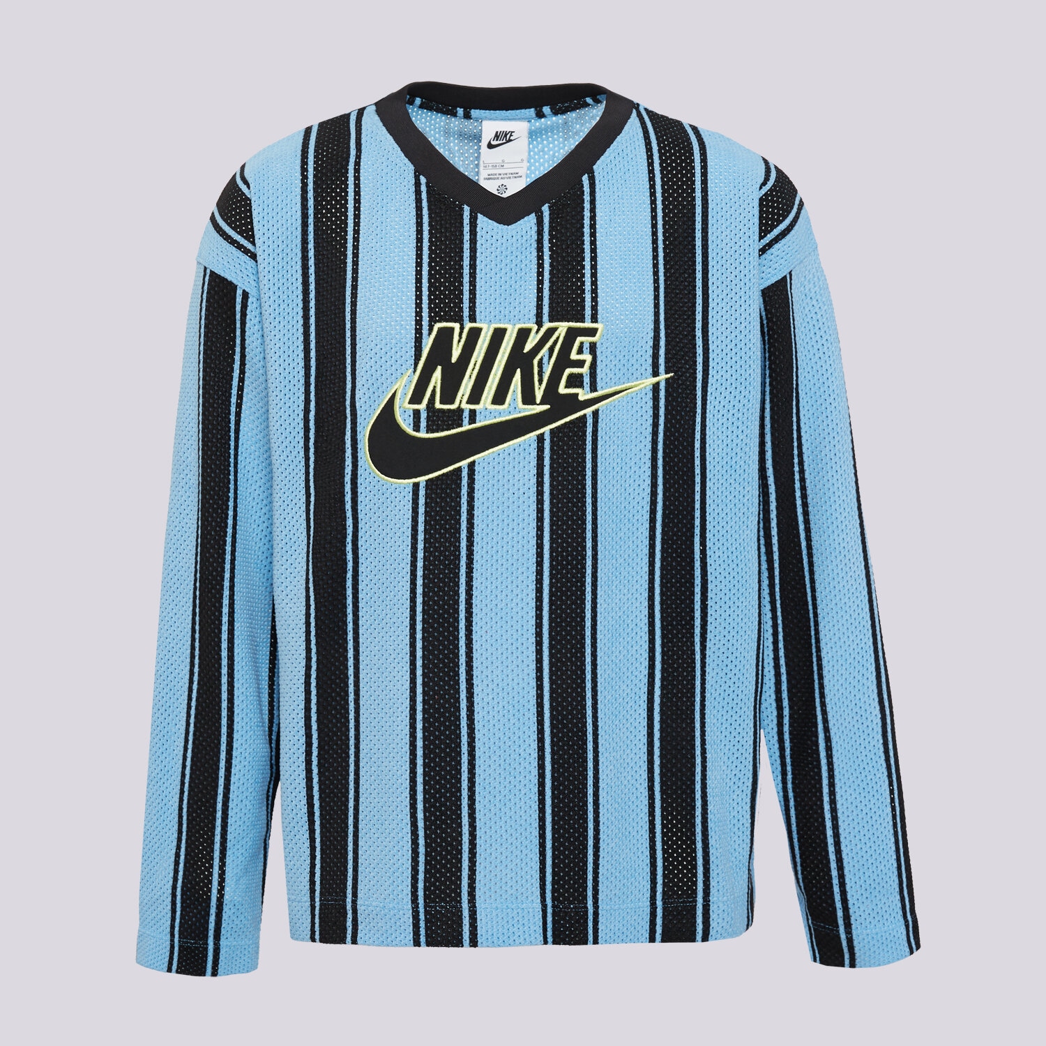 Kinder T-Shirt NIKE T-SHIRT MESH JERSEY LS TOP BOY IF2304-412 Blau