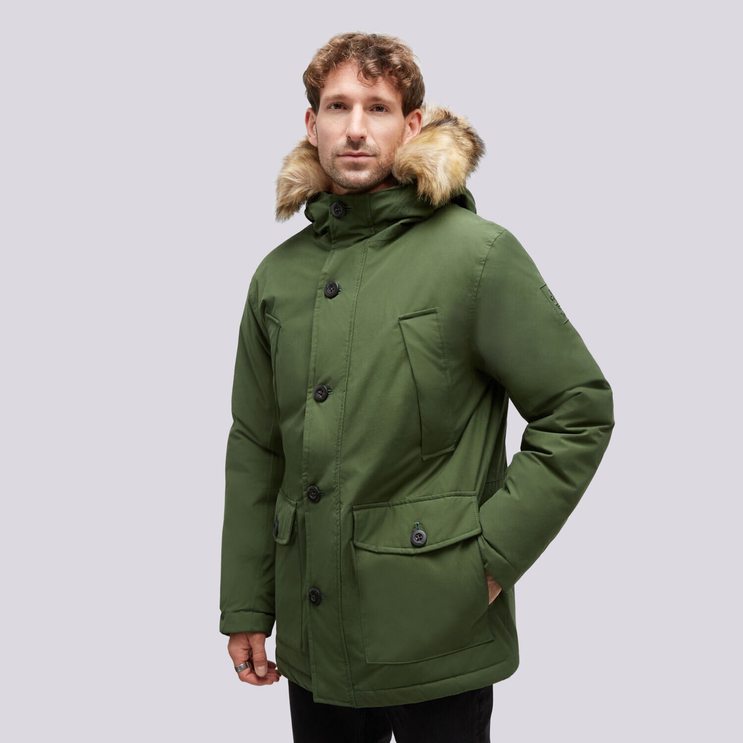 Herren Winterjacke TIMBERLAND JACKE WINTER SCAR RIDGE WATER RESISTANT PARKA TB0A22W2EIN1 Grün