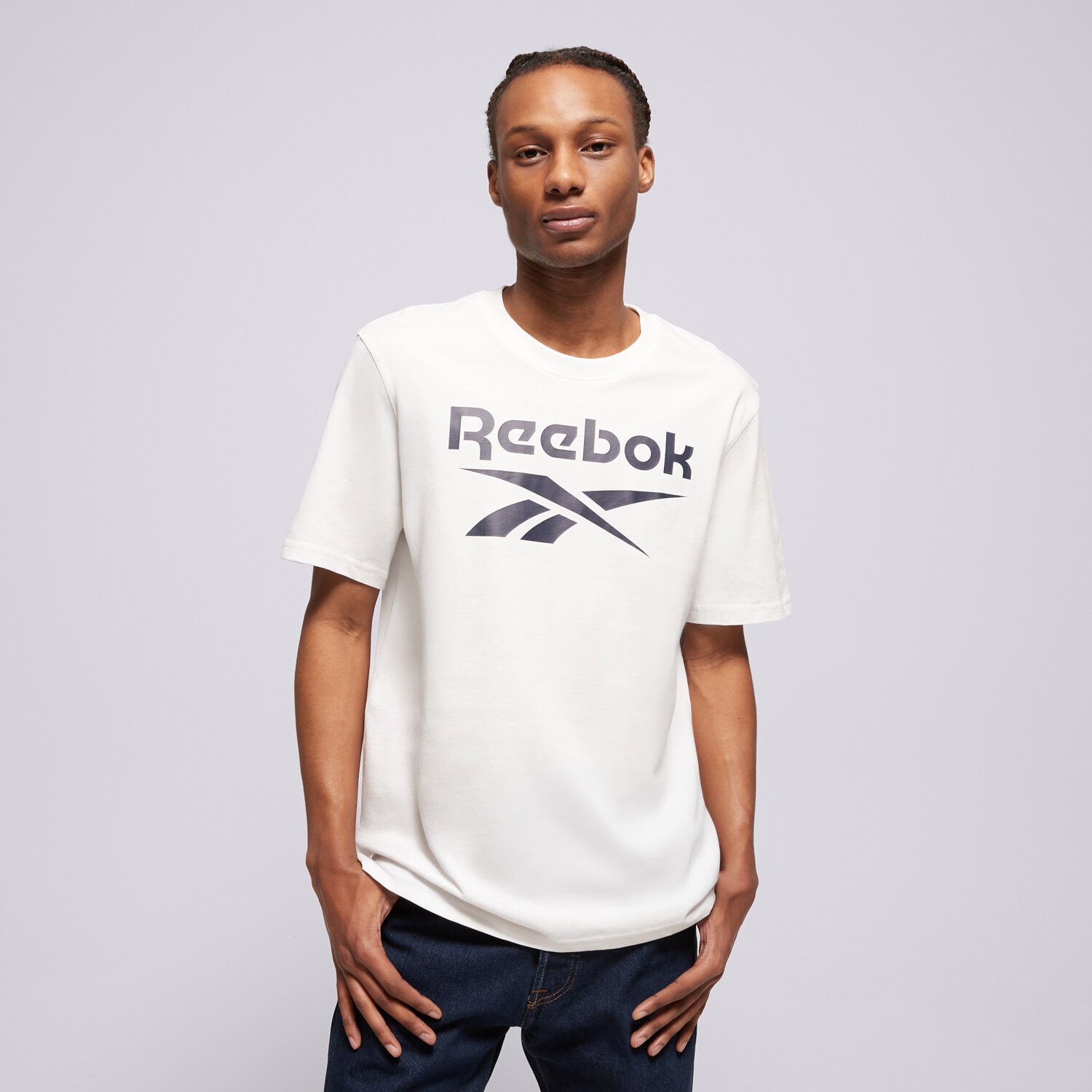 Herren T-Shirt REEBOK T-SHIRT CHAD BIG LOGO CREW NECK SS TEE 100240898 Weiß