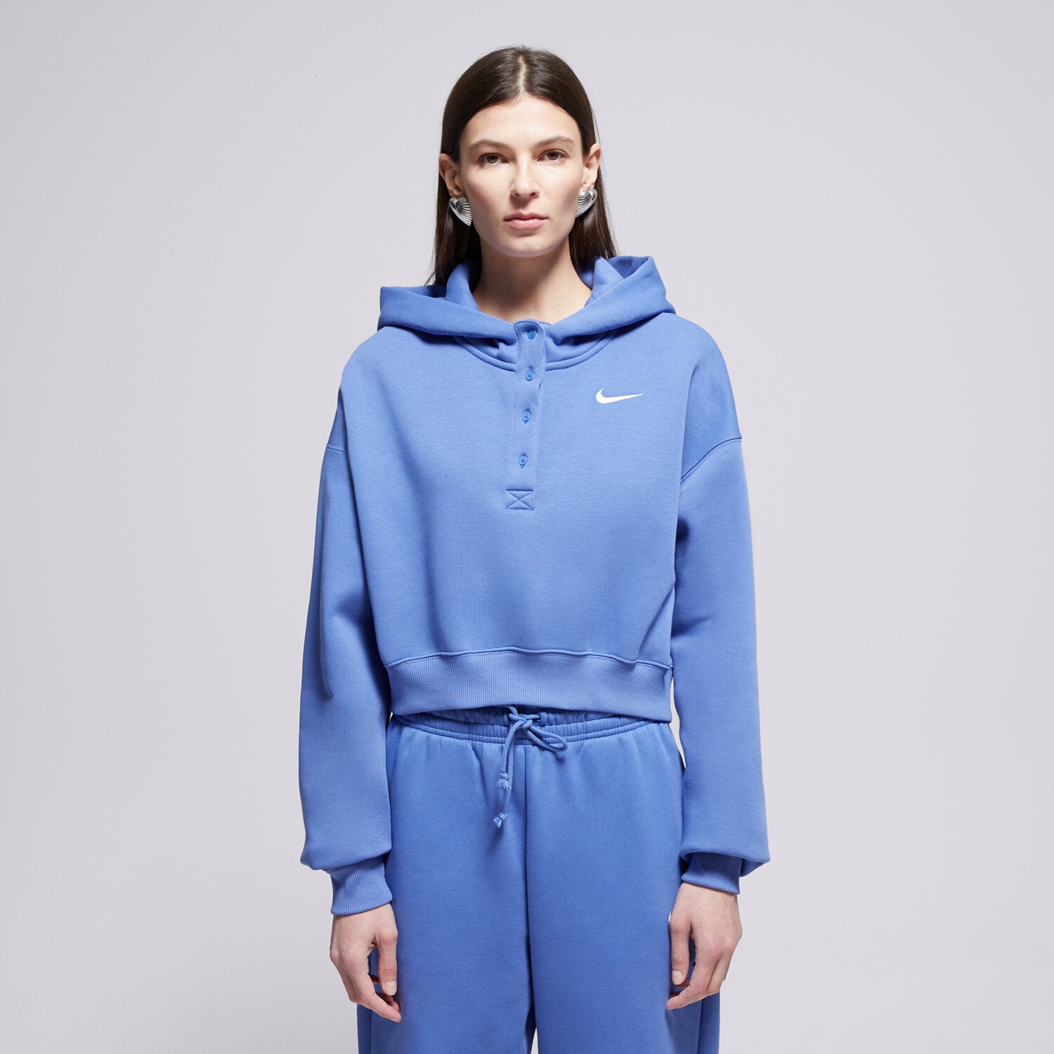Damen NIKE HOODIE PHNX FLC OS W NSW IF0258-460 Blau
