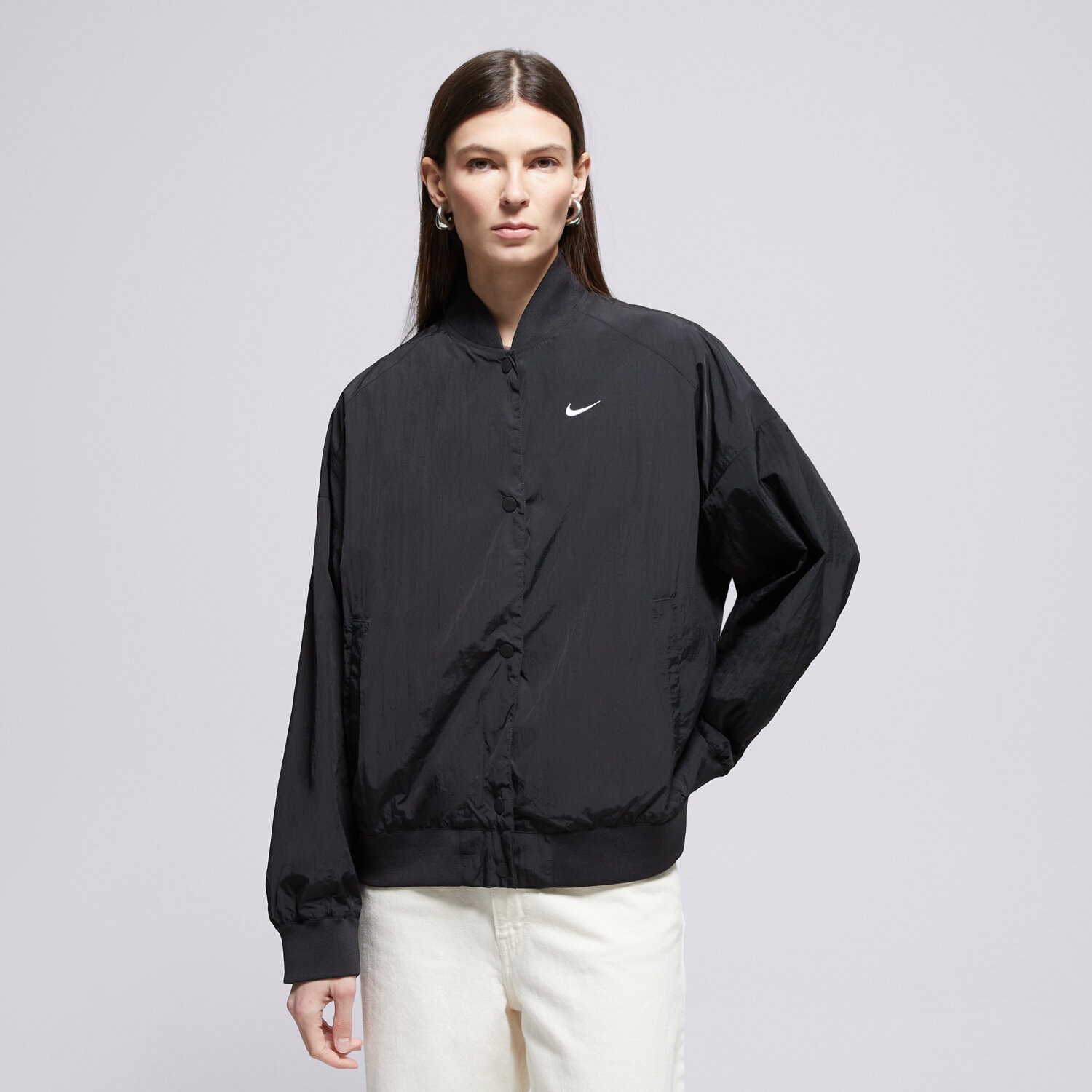 Damen Übergangsjacke NIKE JACKE STREET VARSITY JACKET W NSW IF0332-010 Schwarz