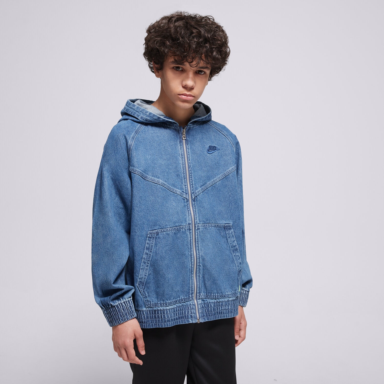 Kinder Übergangsjacke NIKE JACKE WR DENIM FZ JACKET BOY IF2306-435 Blau