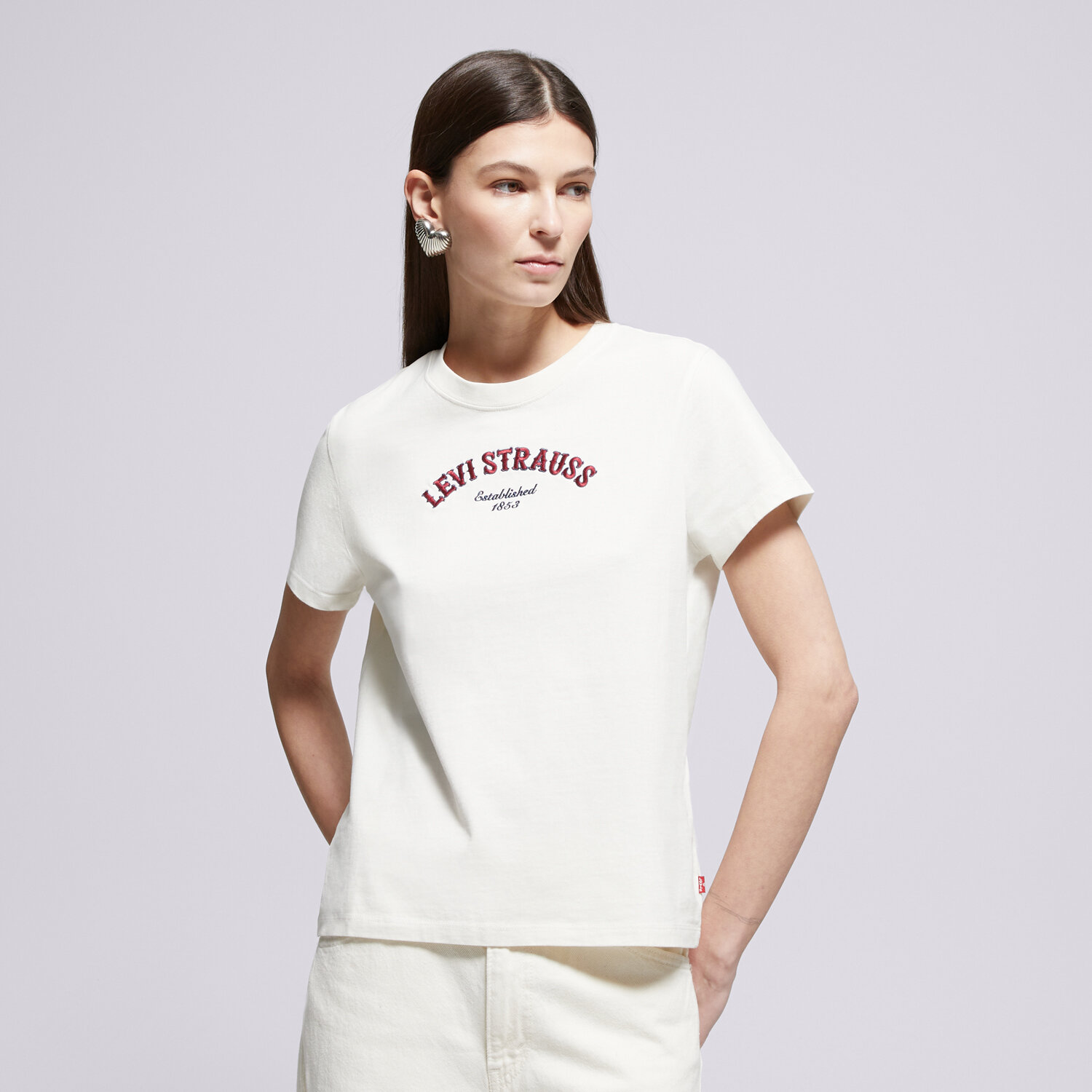 Damen T-Shirt LEVI'S T-SHIRT PERFECT TEE NEUTRALS GR T2 005GV-0001 Weiß