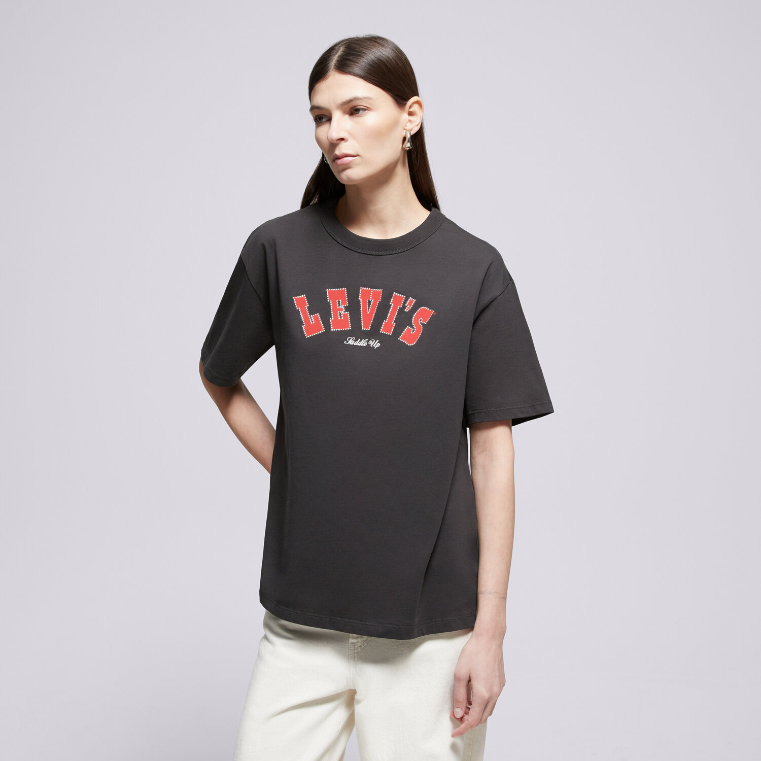 Damen T-Shirt LEVI'S T-SHIRT GR TABOR TEE BLACKS 001MX-0022 Schwarz