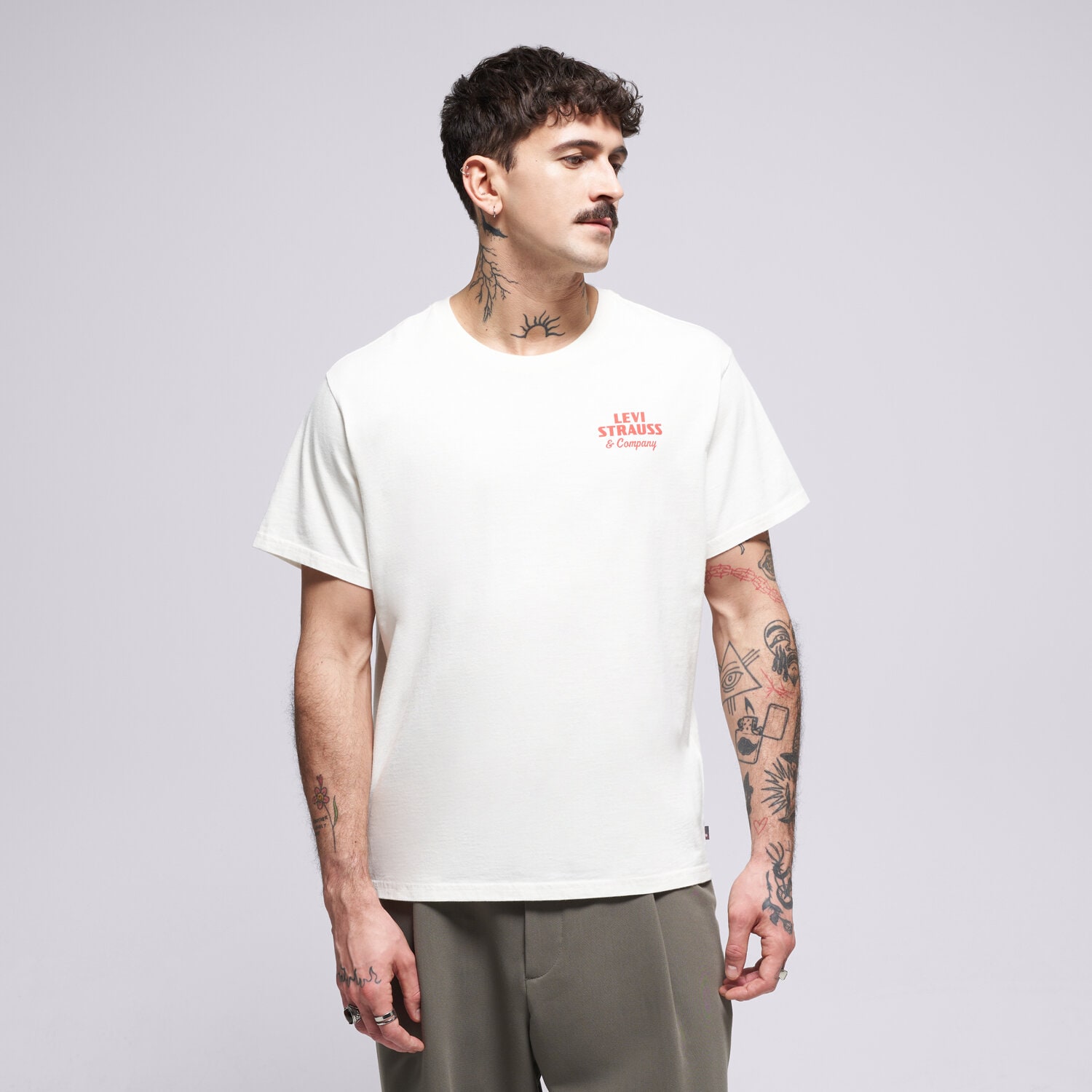 Herren T-Shirt LEVI'S T-SHIRT SS RELAXED FIT TEE TANS 16143-2372 Weiß