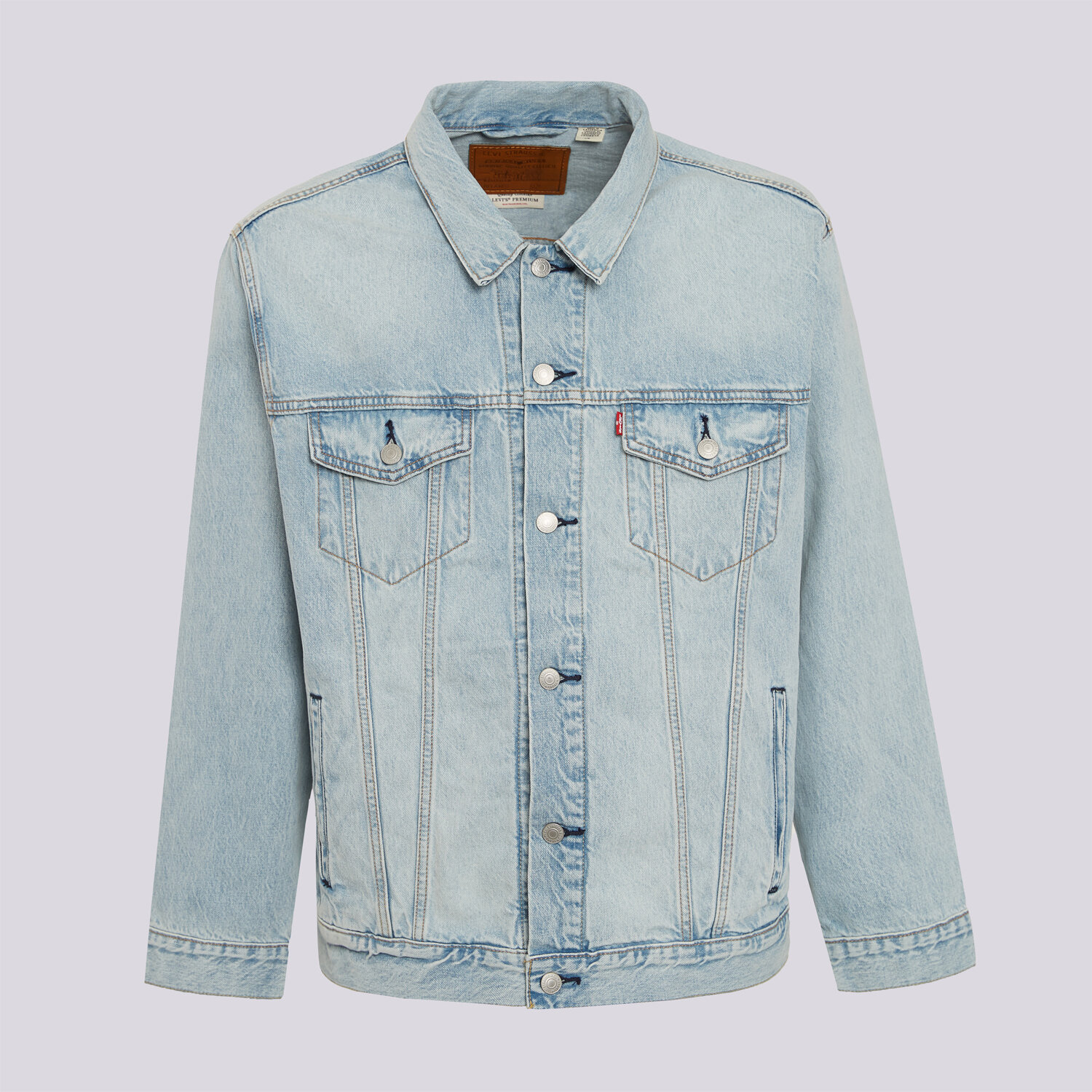 Herren Übergangsjacke LEVI'S JACKE RELAXED FIT TRUCKER LIGHT INDIGO - WORN IN A5782-0112 Blau