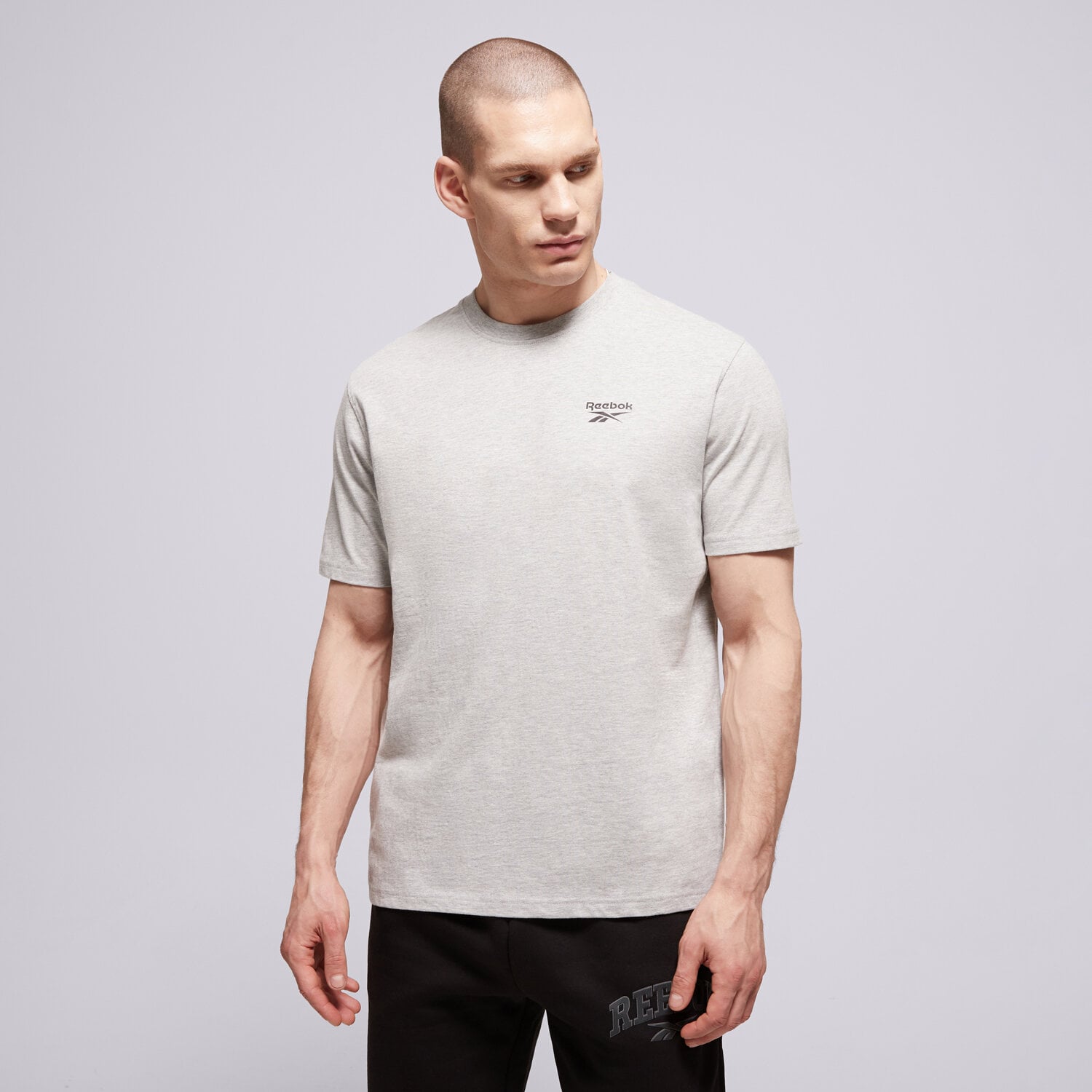 Herren T-Shirt REEBOK T-SHIRT CODY SMALL LOGO CREW NECK 100240909 Grau