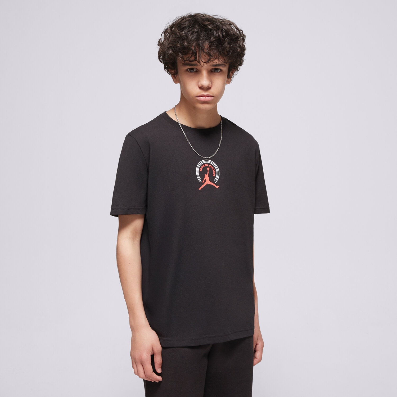 Kinder T-Shirt JORDAN T-SHIRT JDB MJ BROKEN RECORDS TEE B 95F628-023 Schwarz