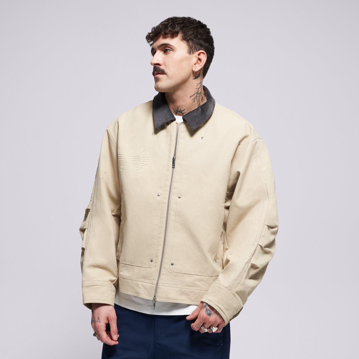 Herren Übergangsjacke ADIDAS JACKE P ESS JKT KD0584 Beige