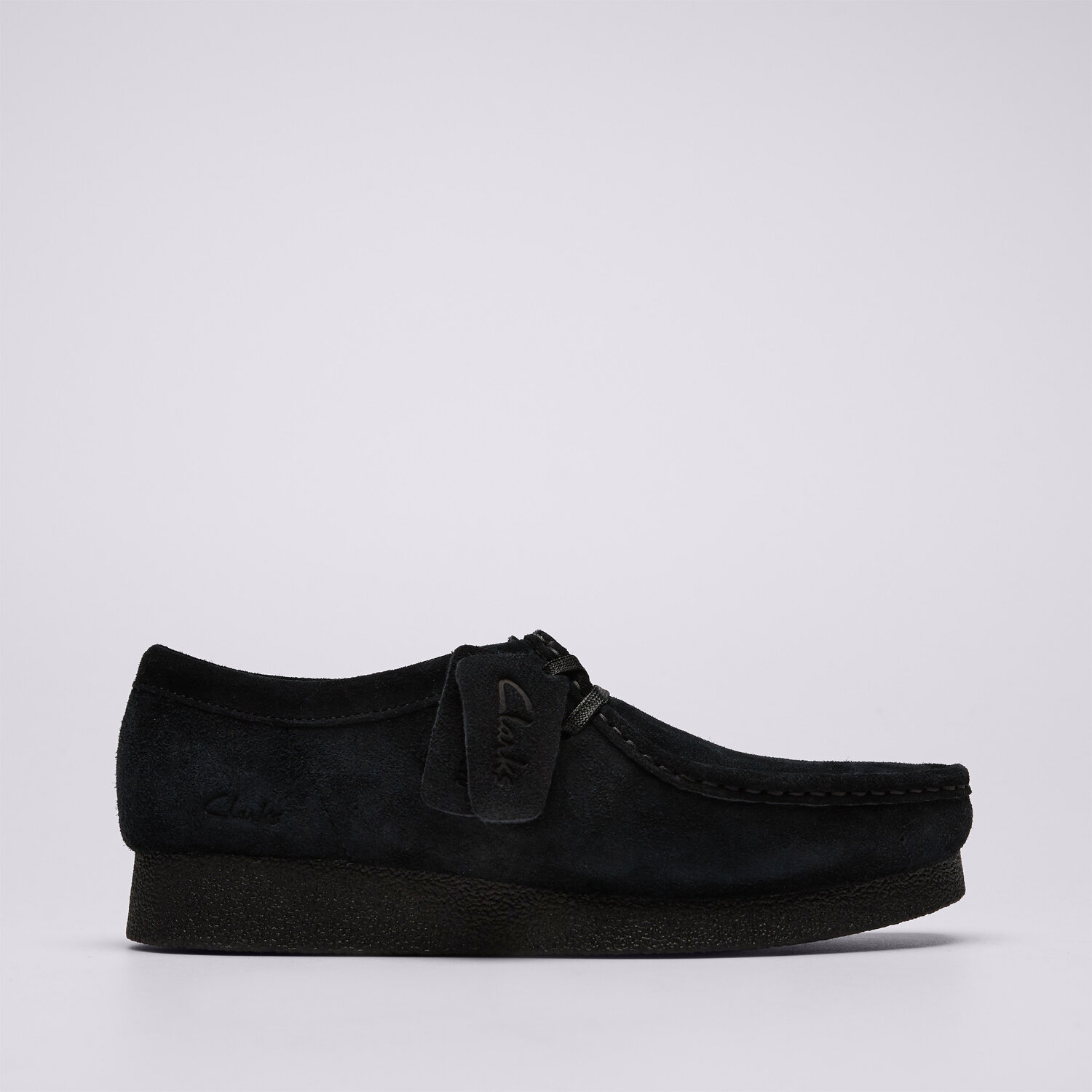 Damen Casual Schuhe CLARKS WALLABEEEVOSH 26174746 Schwarz