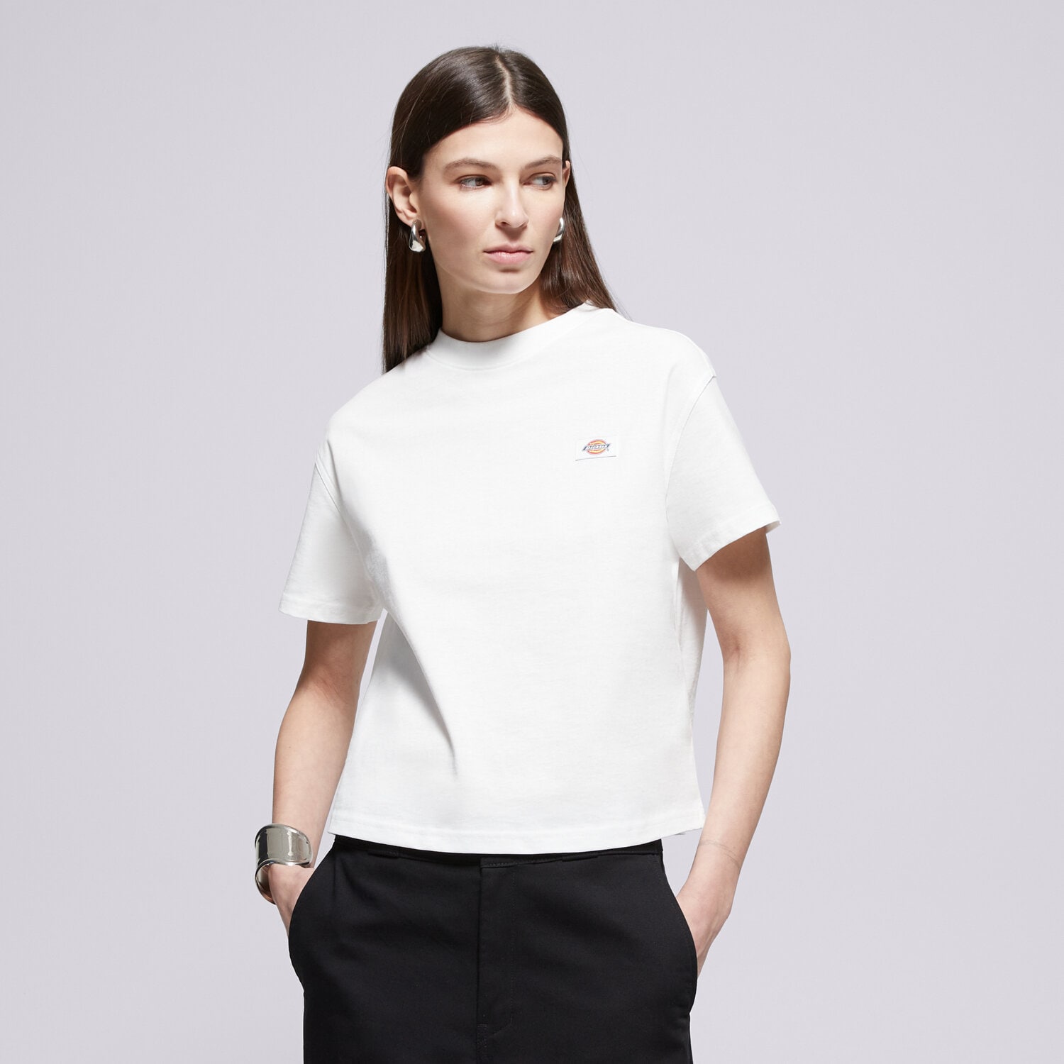 Damen T-Shirt DICKIES T-SHIRT OAKPORT BOXY SS TEE DK0A4Y8LWHX1 Weiß