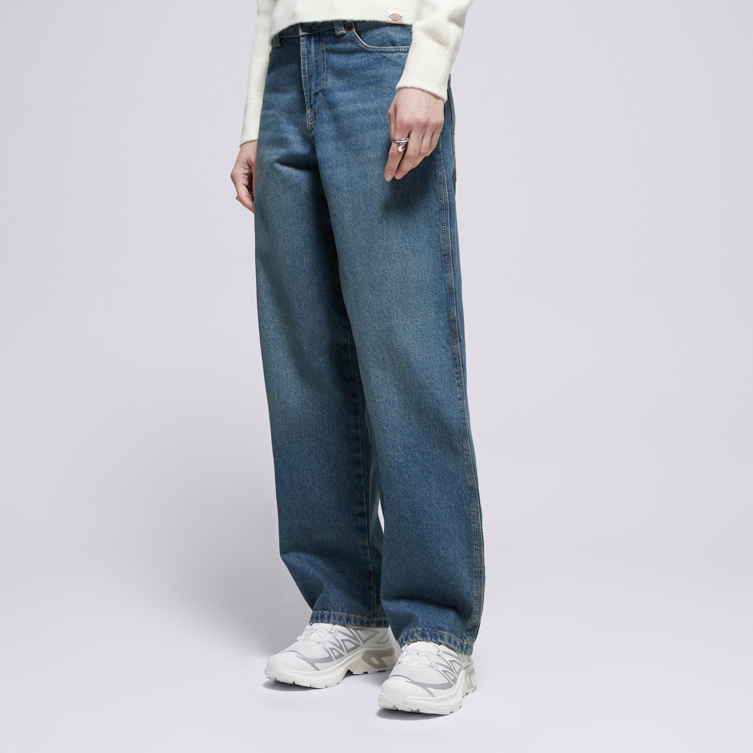Damen Hosen DICKIES HOSE LOOSE TAPERED WORK JEANS W DK0A885JL231 Blau