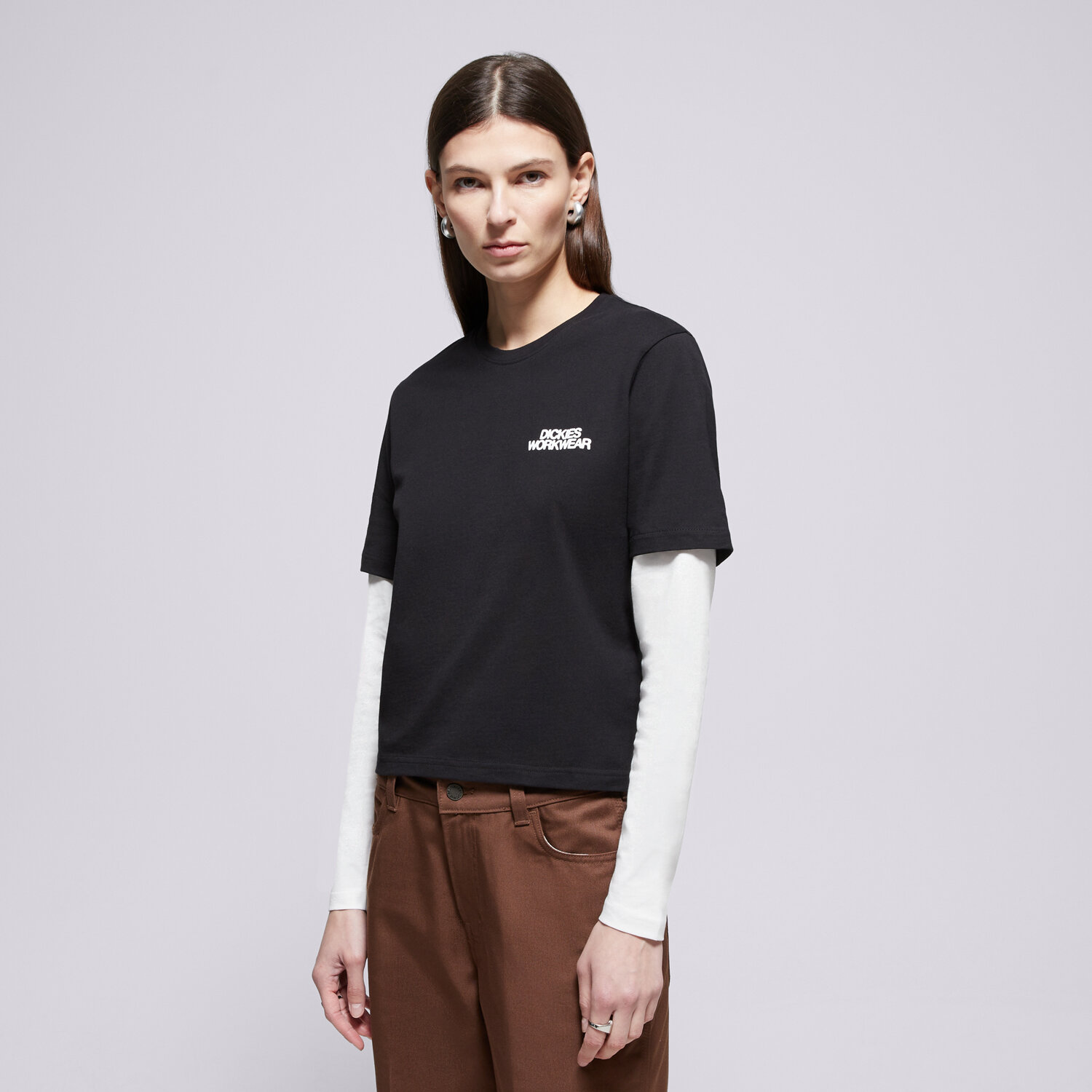 Damen T-Shirt DICKIES T-SHIRT TORREY 2FER TEE W DK0A88GKBLK1 Schwarz