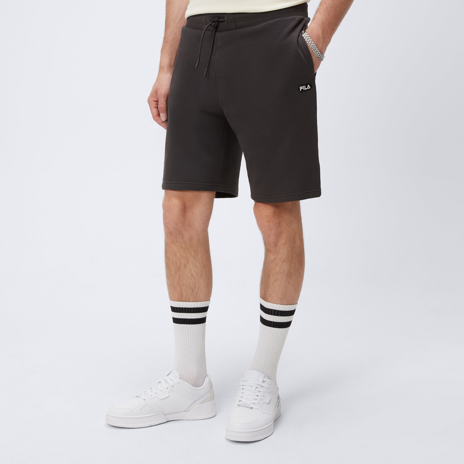 Herren Shorts FILA SHORTS LEOX FT SS25SPM019235 Schwarz