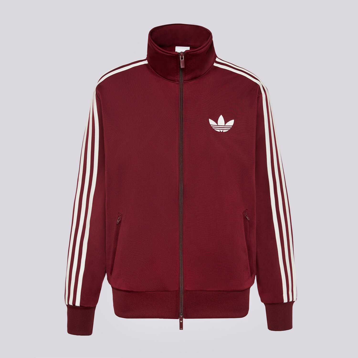 Damen ADIDAS SWEATSHIRT MIT REIßVERSCHLUSS FB TT LOOSE KD1326 Dunkelrot