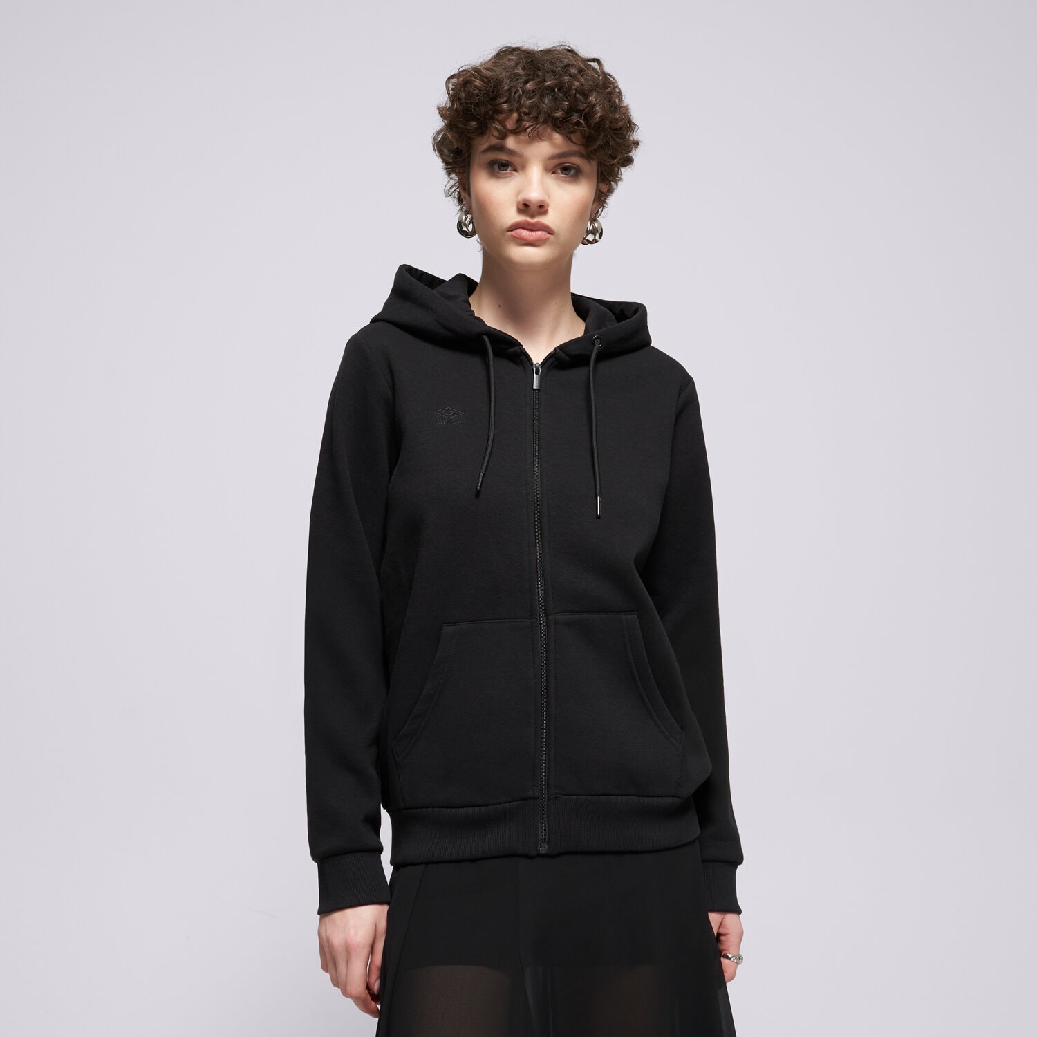 Damen UMBRO SWEATSHIRT MIT REIßVERSCHLUSS   Z KAPTUREM LINDI II UL321BLD90001 Schwarz
