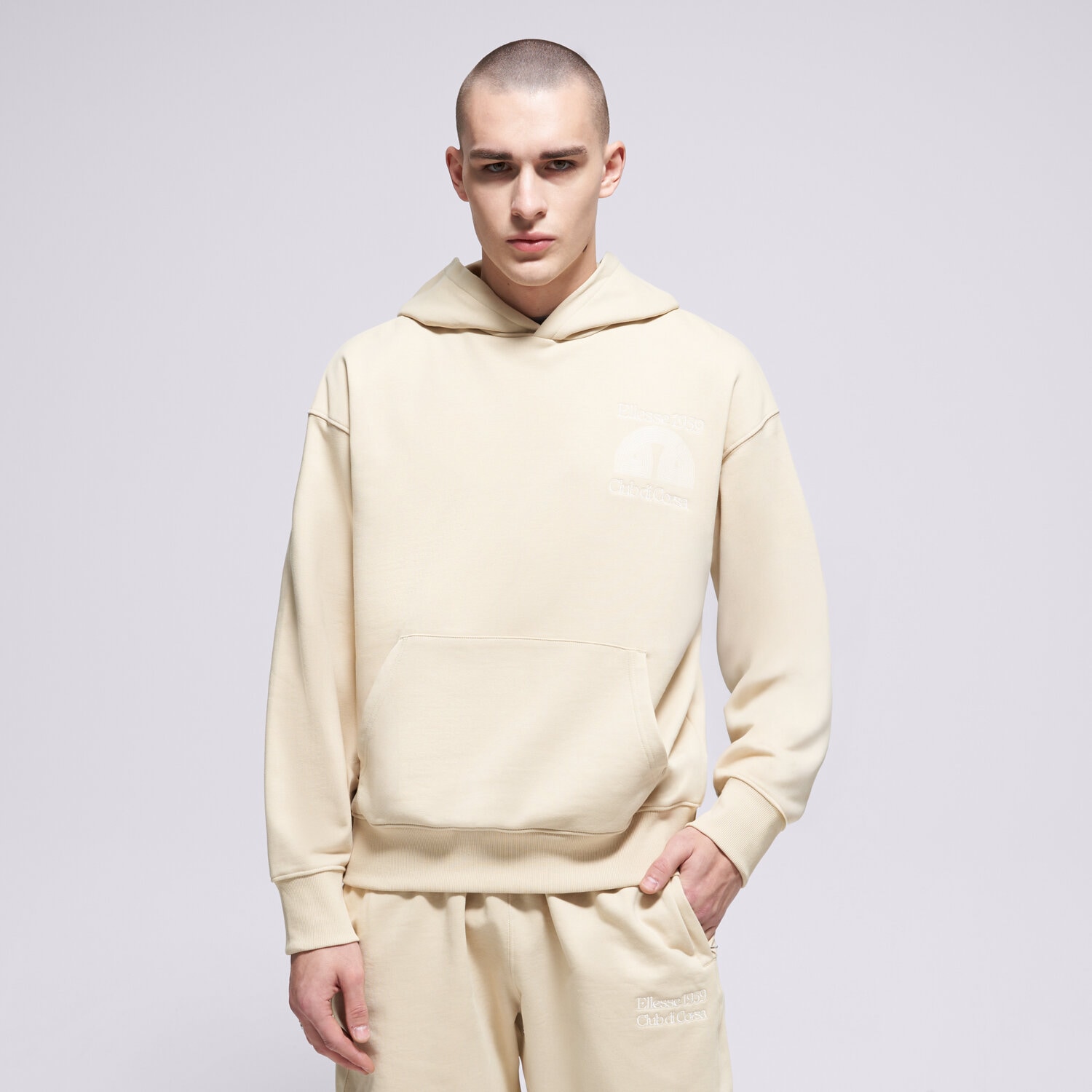 Herren ELLESSE HOODIE CLUB DI CORSA HOODIE SHB23148129 Beige