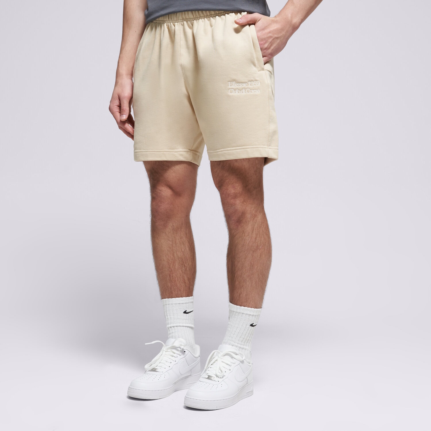 Herren Shorts ELLESSE SHORTS CLUB DI CORSA SHORT SHD23967129 Beige