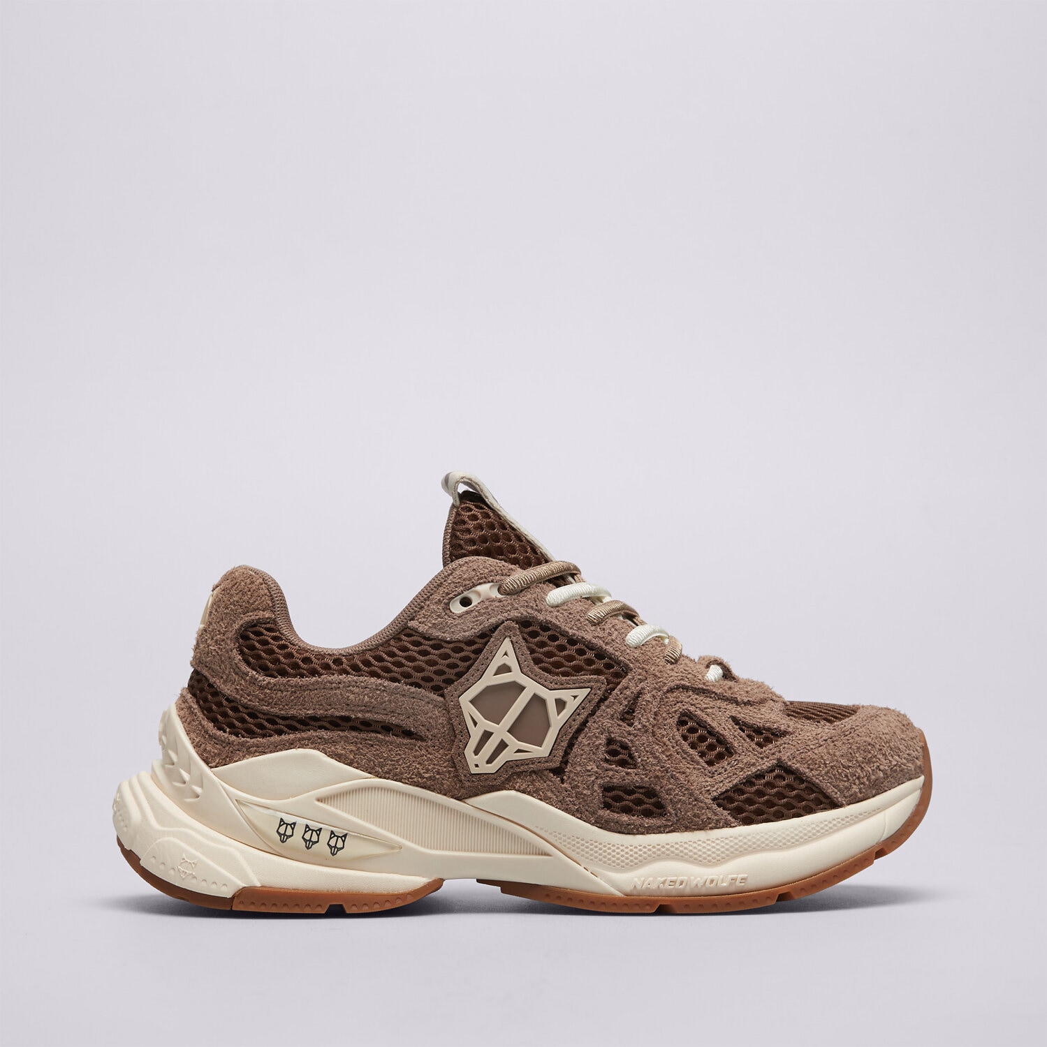 Damen Sneaker NAKED WOLFE SMASH NWSMASHMUSHROOM Beige