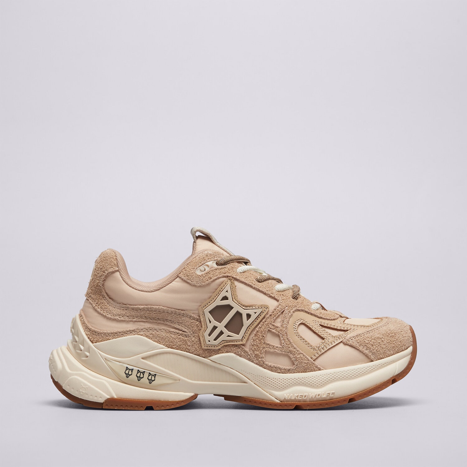 Damen Sneaker NAKED WOLFE SMASH NWSMASHBEIGE Braun