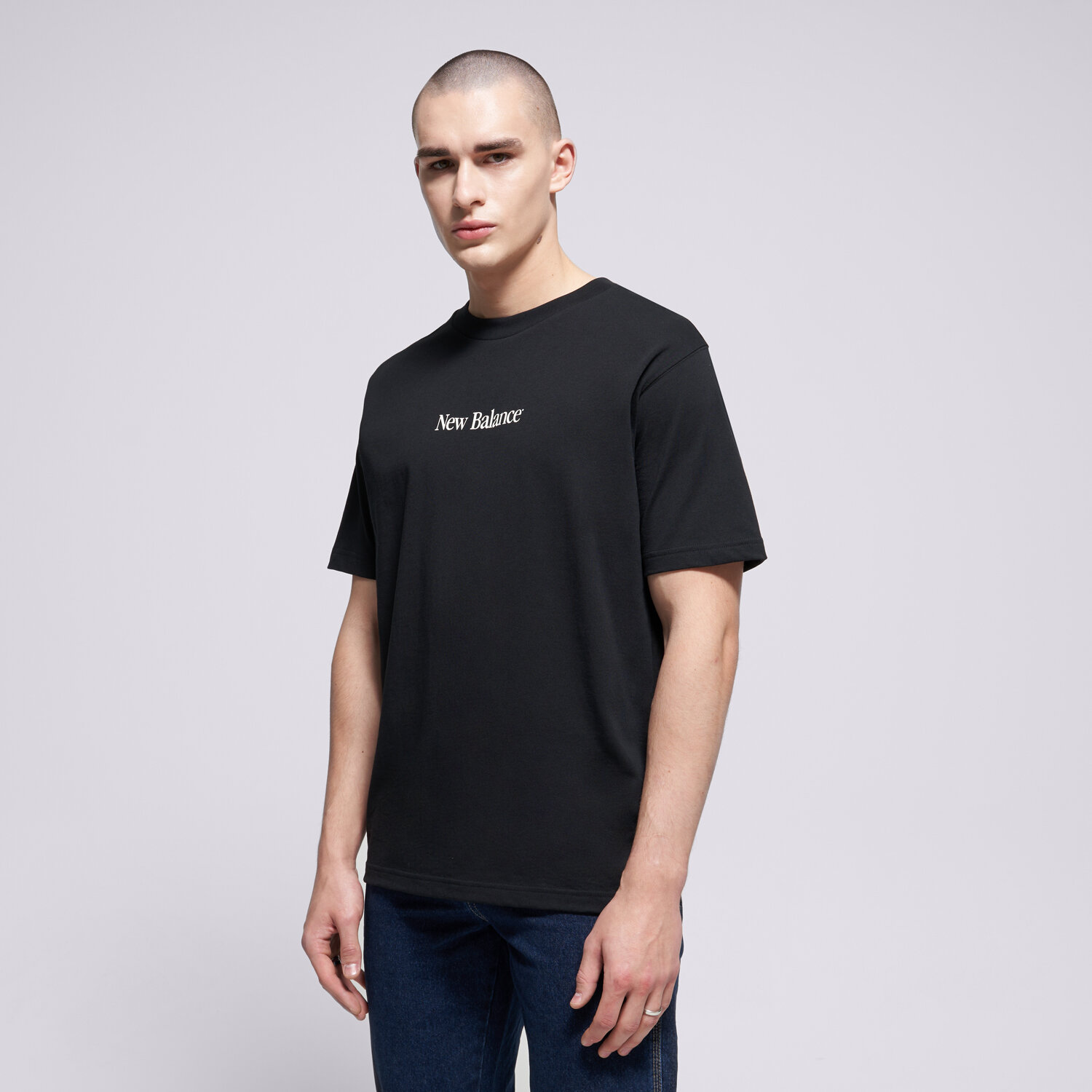 Herren T-Shirt NEW BALANCE T-SHIRT N COLLAGE T-SHIRT MT6161TQBK Schwarz