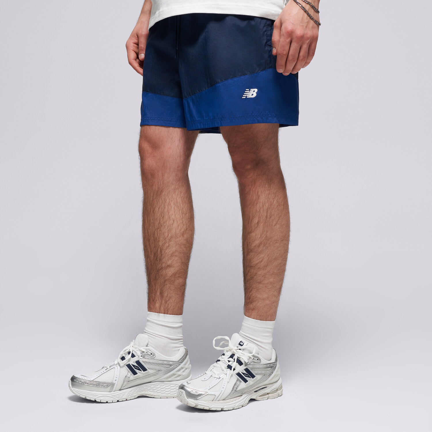 Herren Shorts NEW BALANCE SHORTS SPORT LEGACY SHORT 5" MB6176MRNNY Dunkelblau