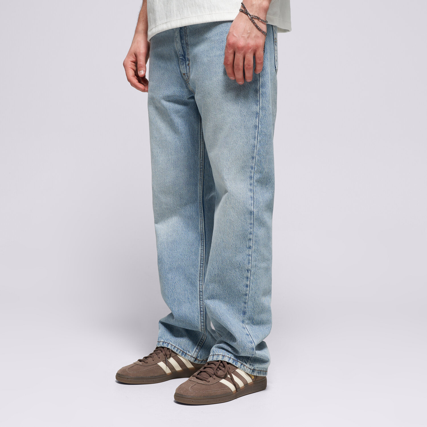 Herren Hosen LEVI'S HOSE 565 LOOSE STRAIGHT LIGHT INDIGO - WORN IN A7221-0010 Blau
