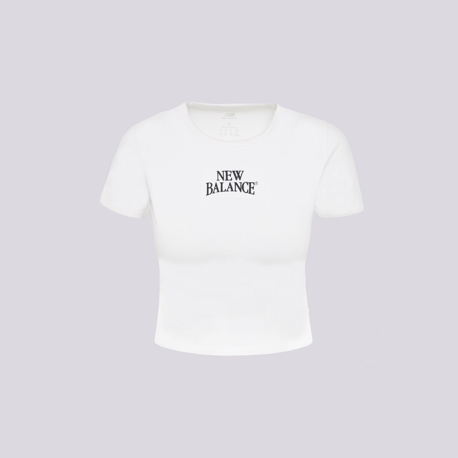 Damen T-Shirt NEW BALANCE T-SHIRT LINEAR HERITAGE RINGER T-SHIRT WT61Y33QWT Weiß