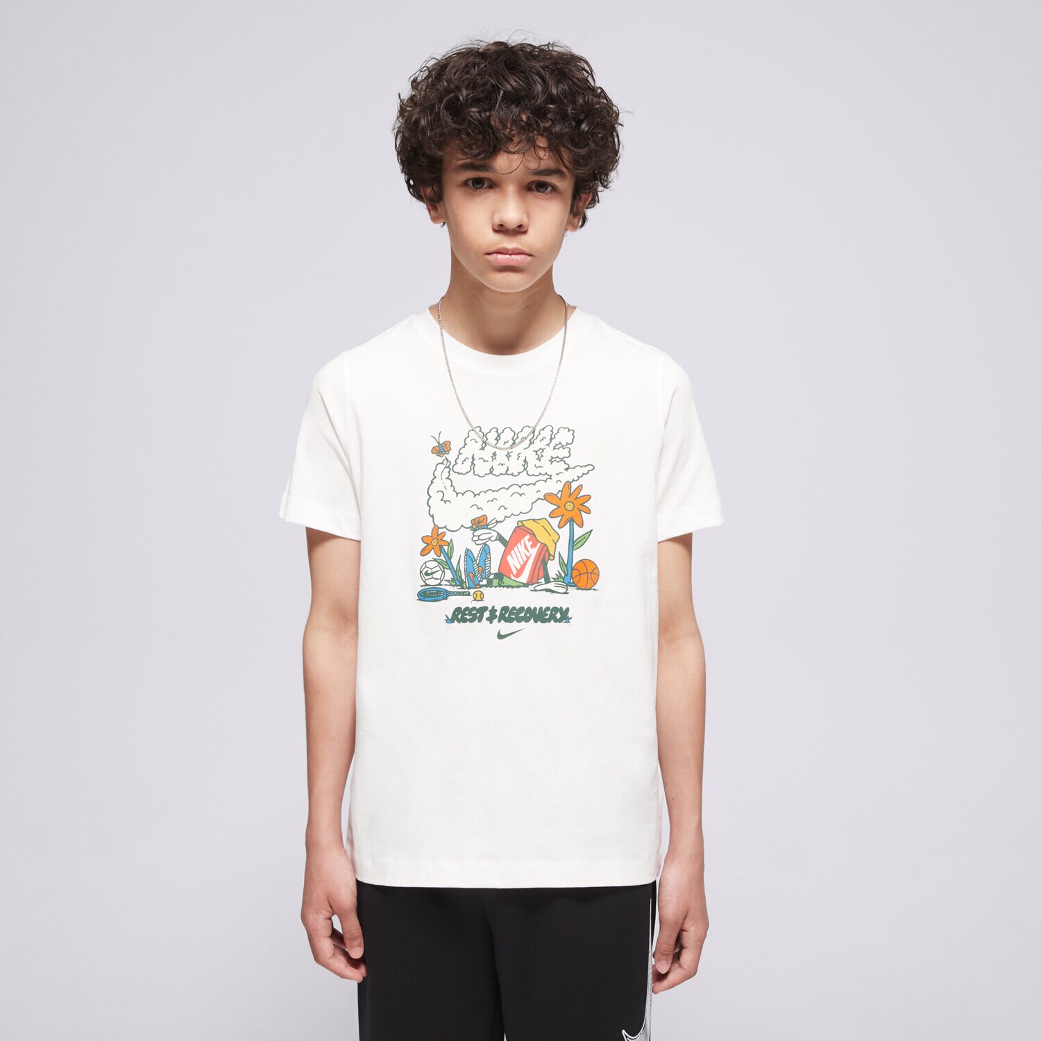 Kinder T-Shirt NIKE T-SHIRT K NSW TEE BOXY REST BOY II9940-100 Weiß