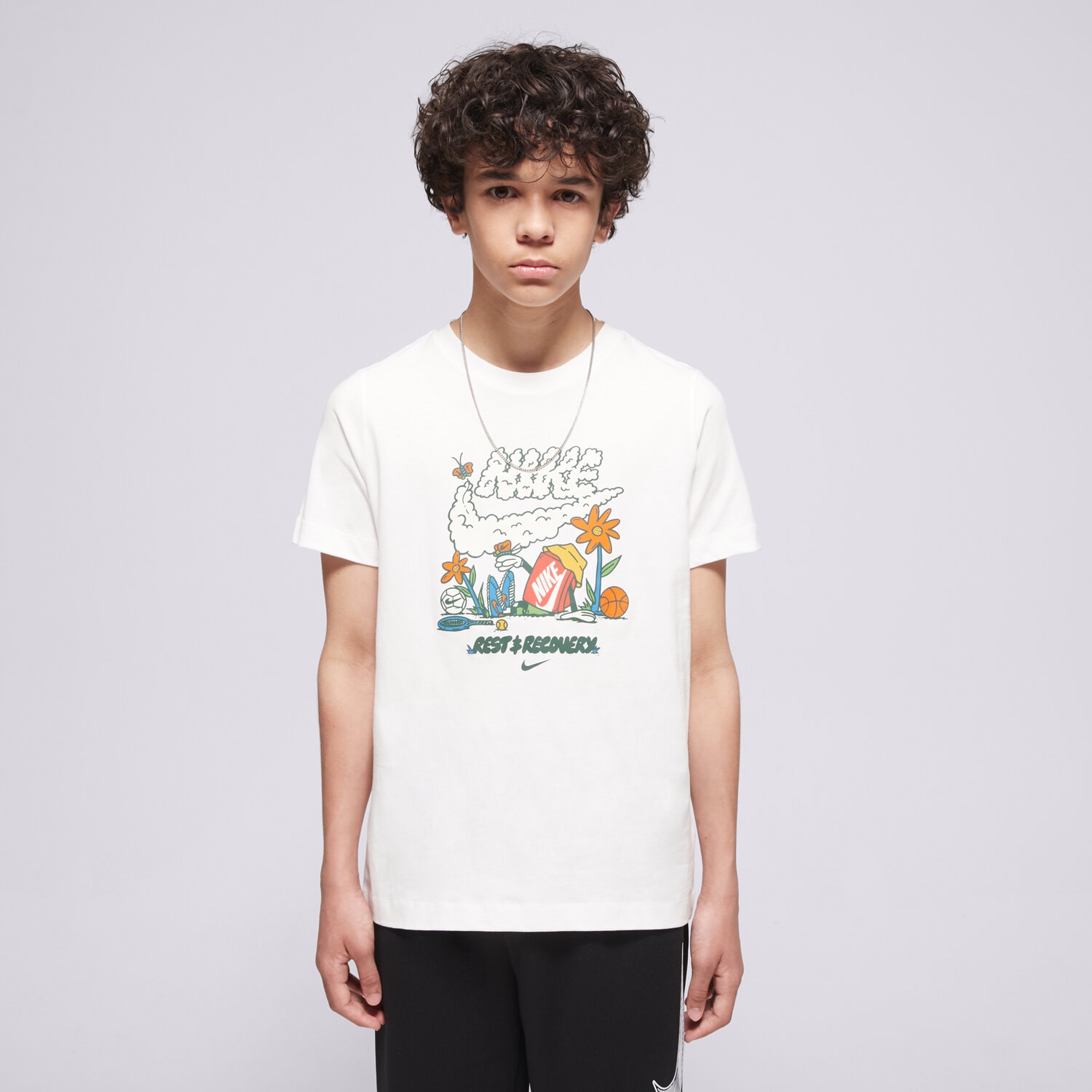 Kinder T-Shirt NIKE T-SHIRT K NSW TEE BOXY REST BOY II9940-100 Weiß